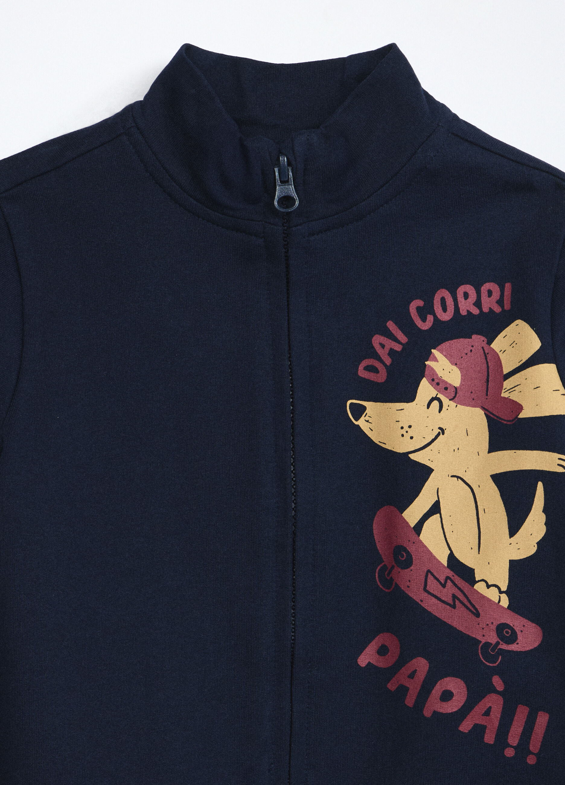 Jogging set in french terry di puro cotone neonato_2