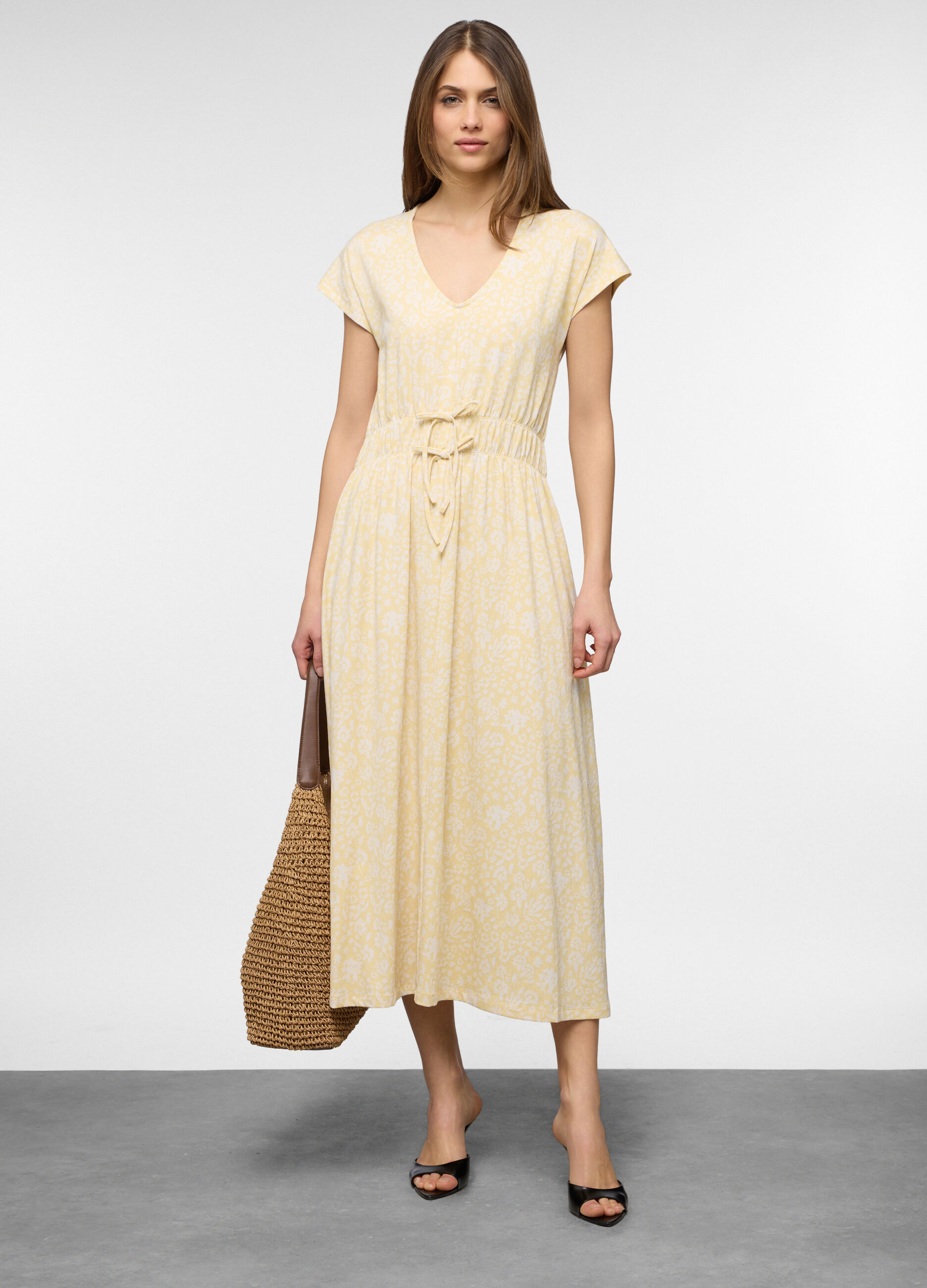 Abito lungo stretch donna_0