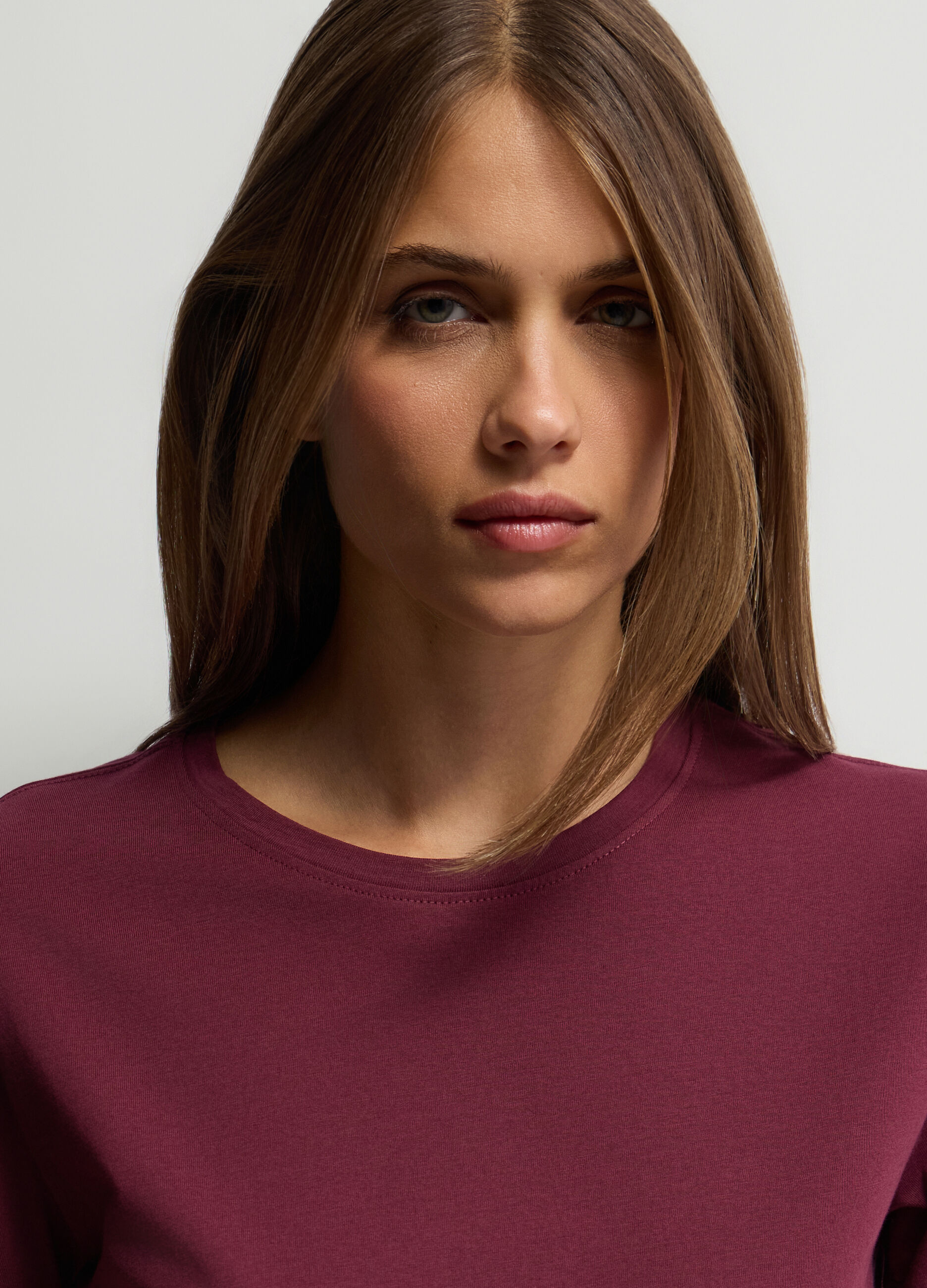 T-shirt girocollo donna_2