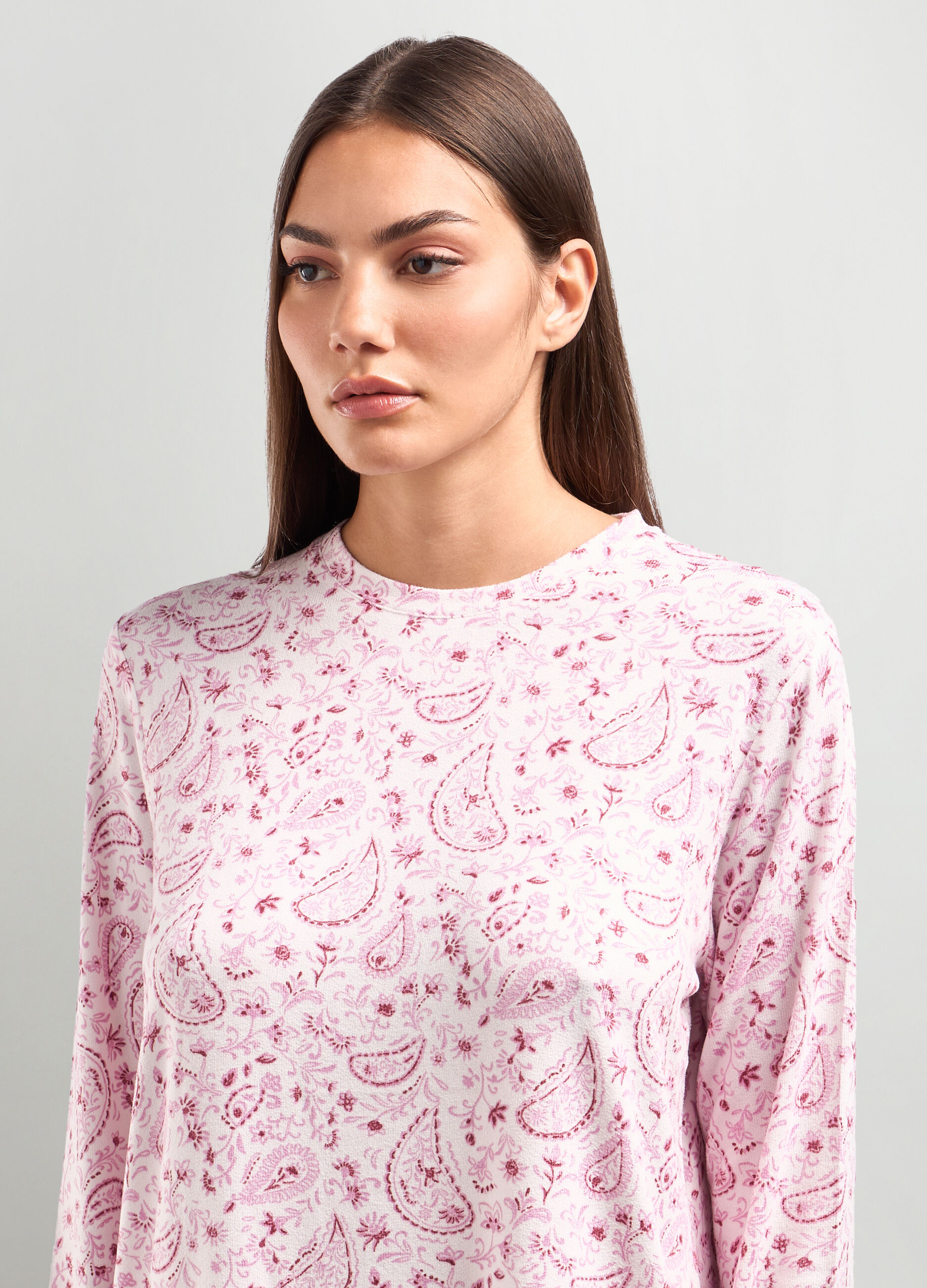 T-shirt pigiama con stampa all over donna_2