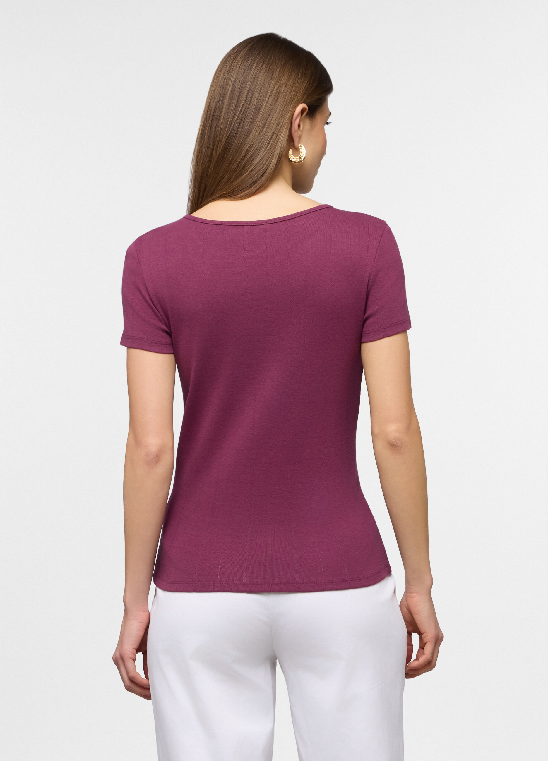 T-shirt girocollo donna_1