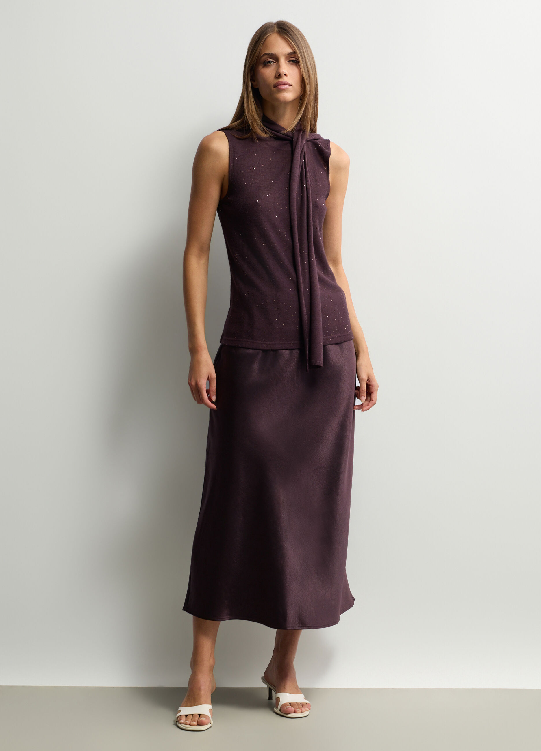Top Fit Over in maglia rasata donna_0