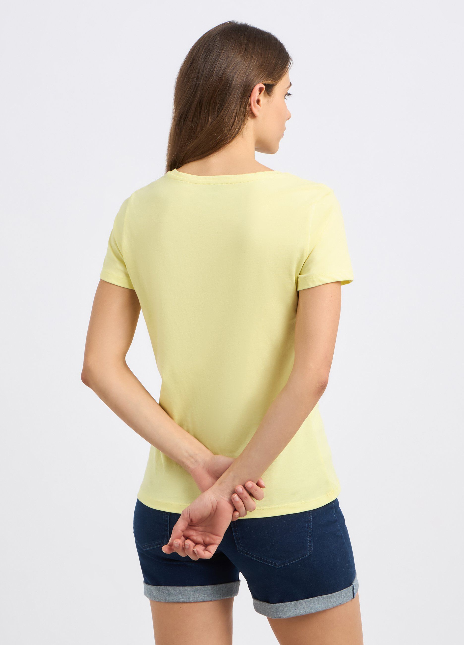 T-shirt in puro cotone con ricamo donna_1