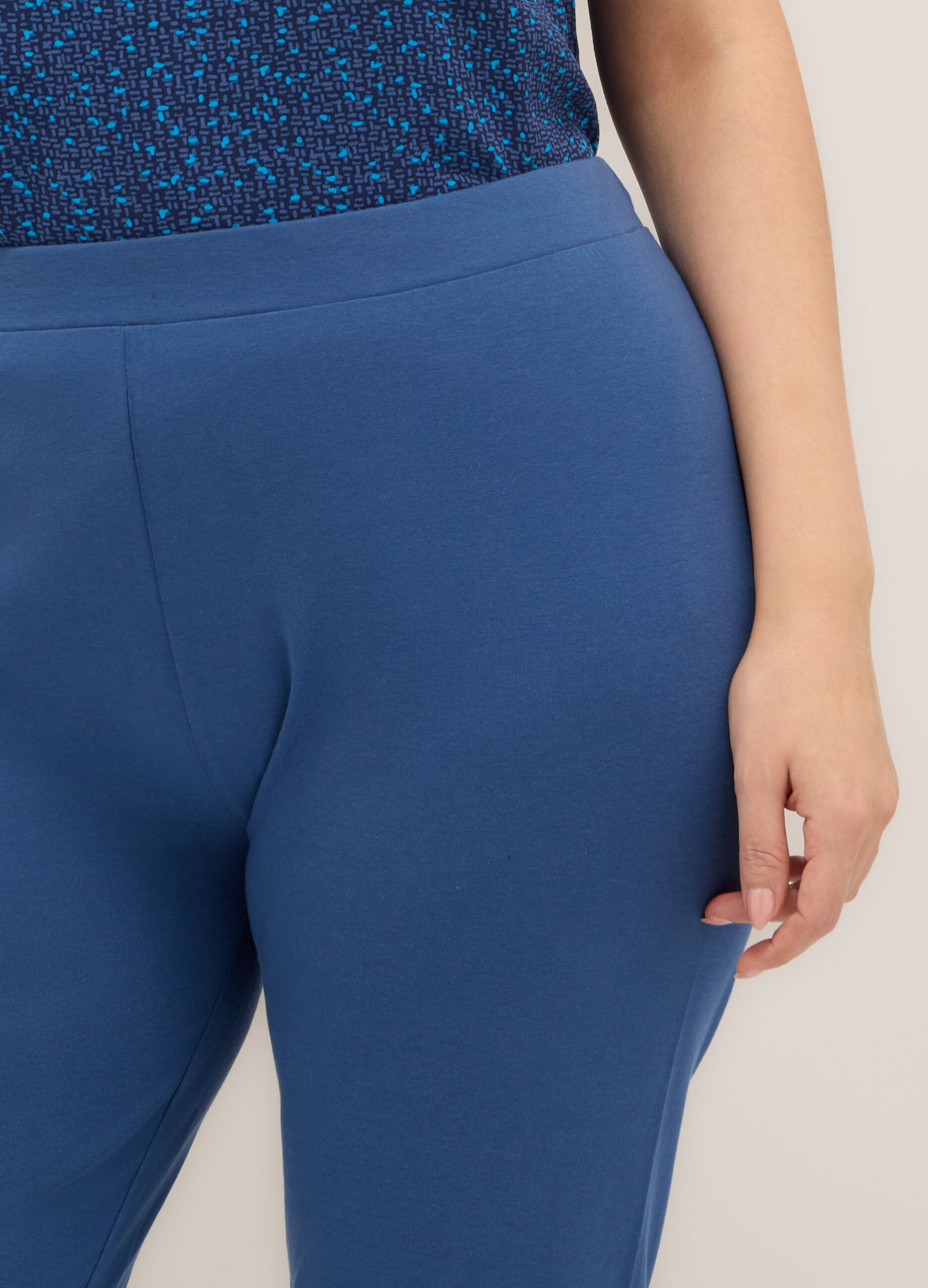 Leggings in cotone stretch donna curvy