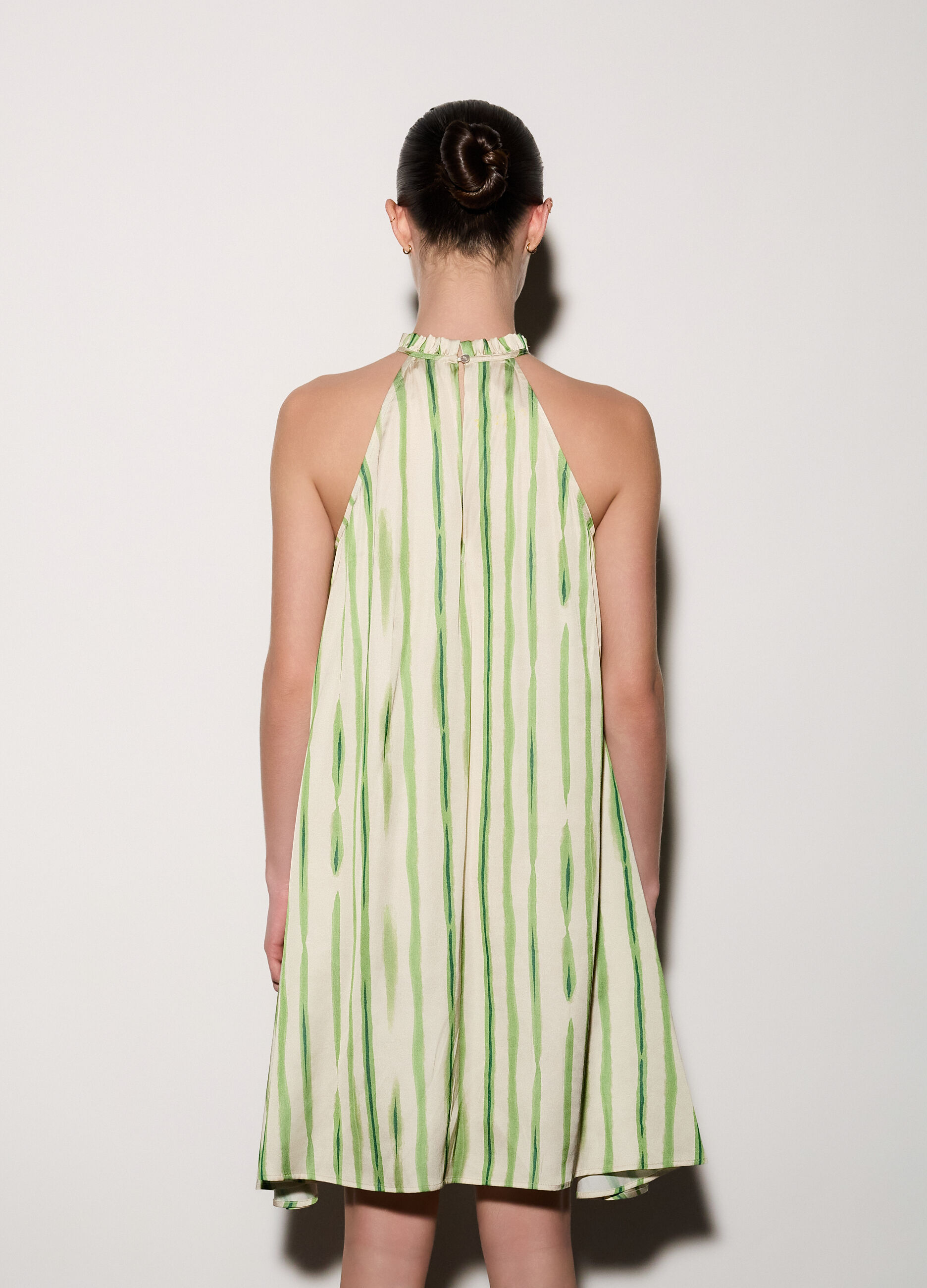 Abito corto in raso donna_2