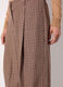 Pantalone palazzo a quadri in misto lana donna_3