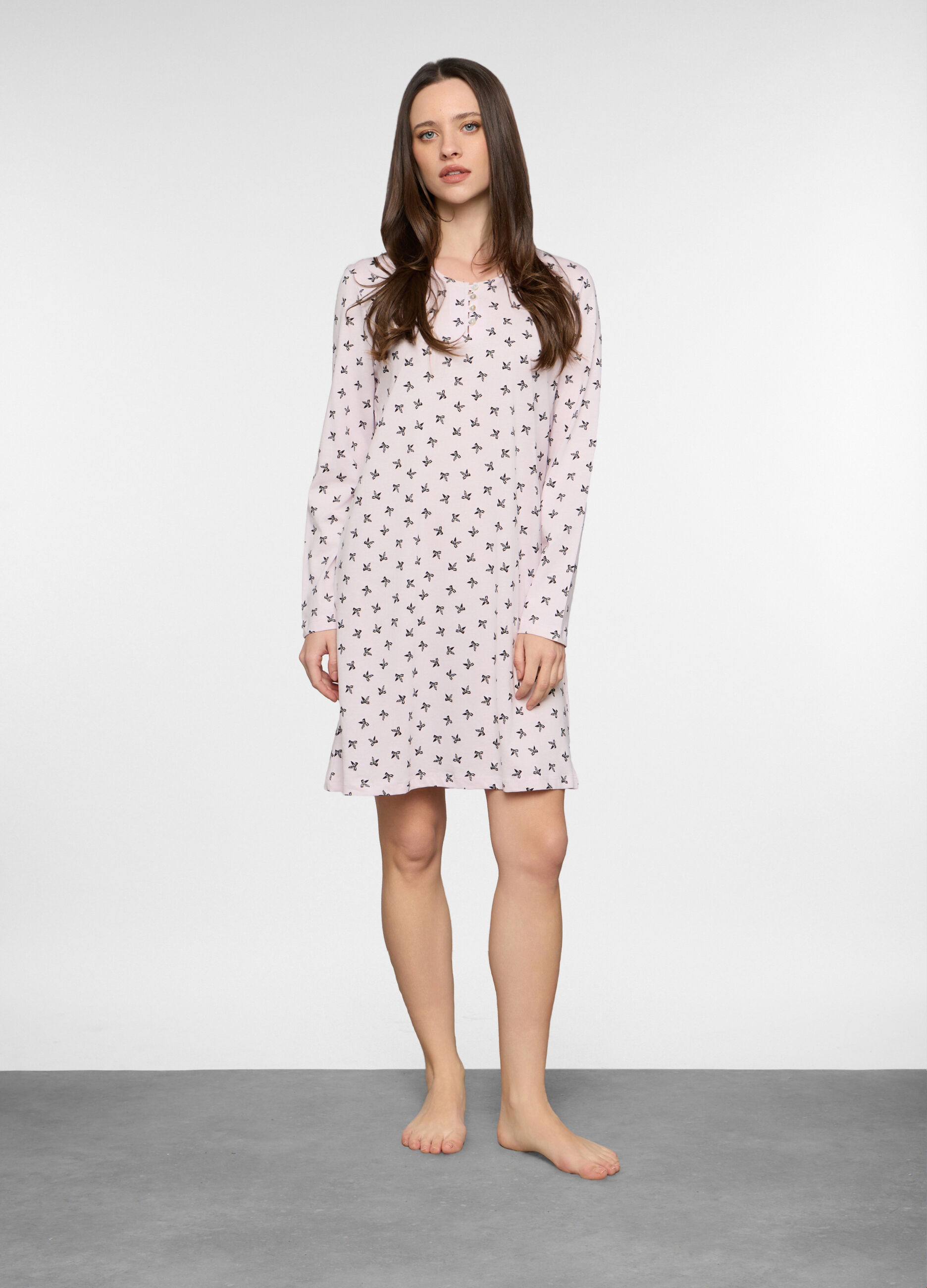 Camicia da notte in jersey donna_0