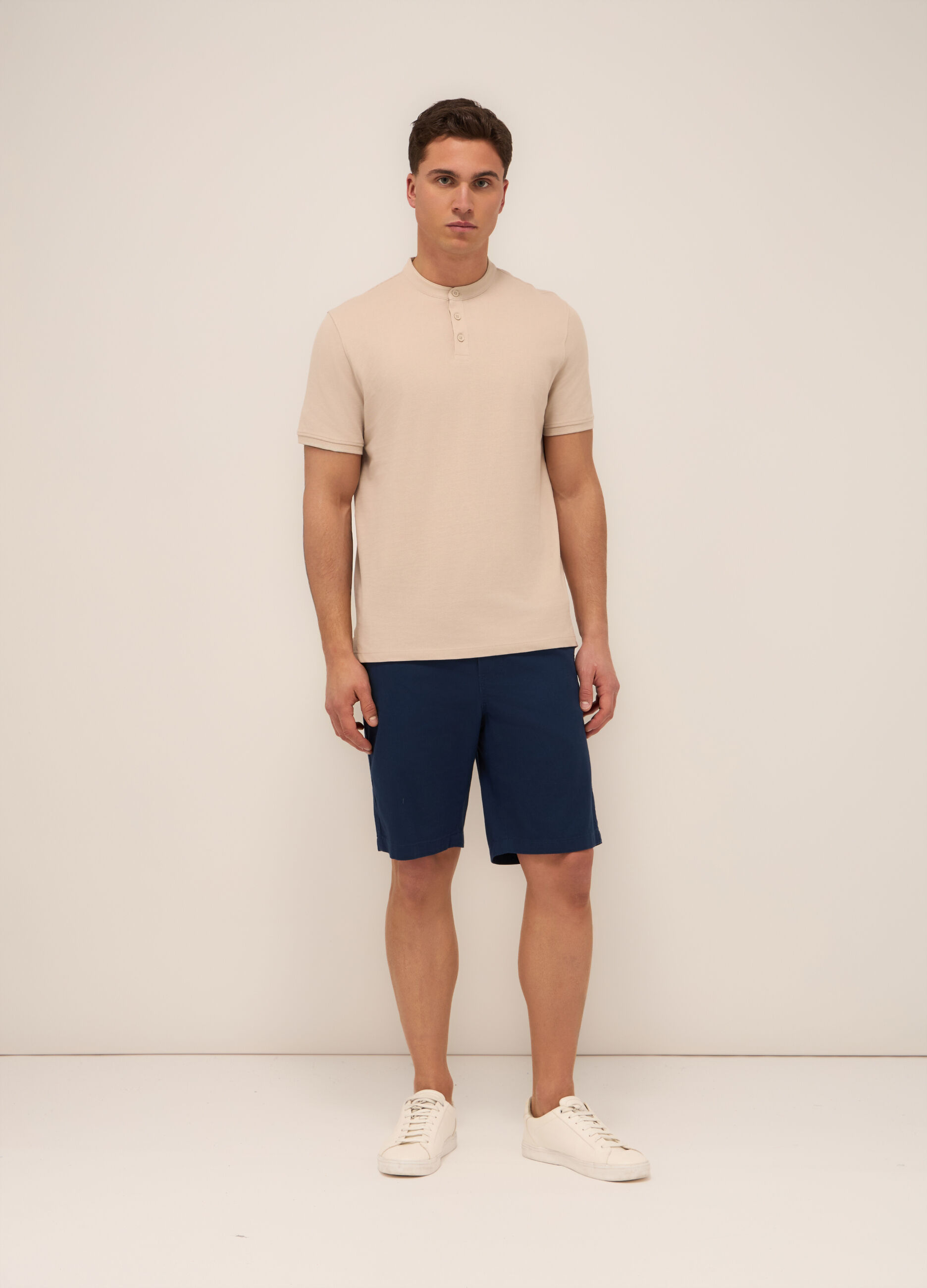 Bermuda in twill di cotone uomo_0