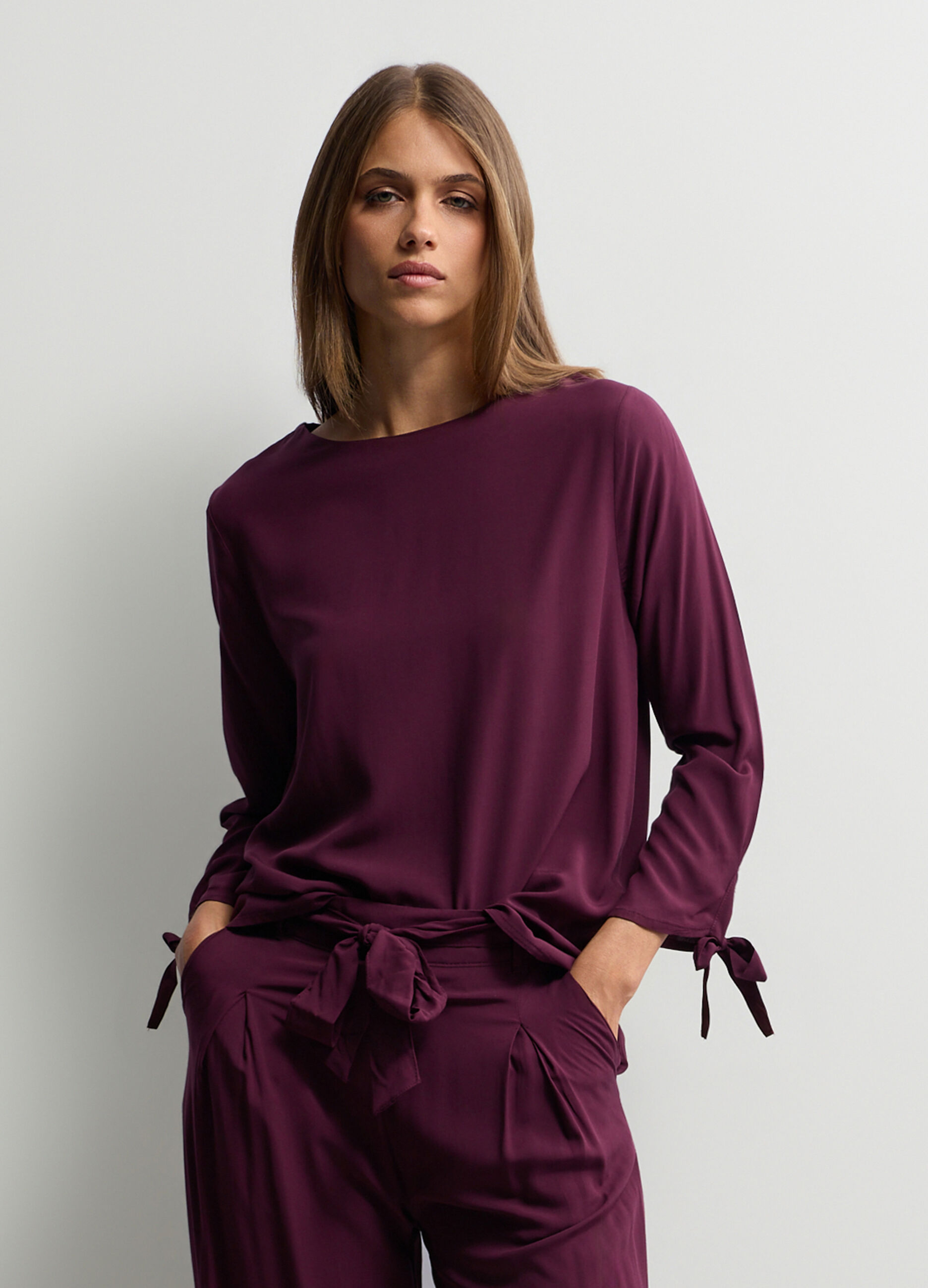 Blusa in pura viscosa donna_0
