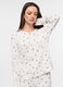 Set pigiama lungo in tessuto stretch donna_2