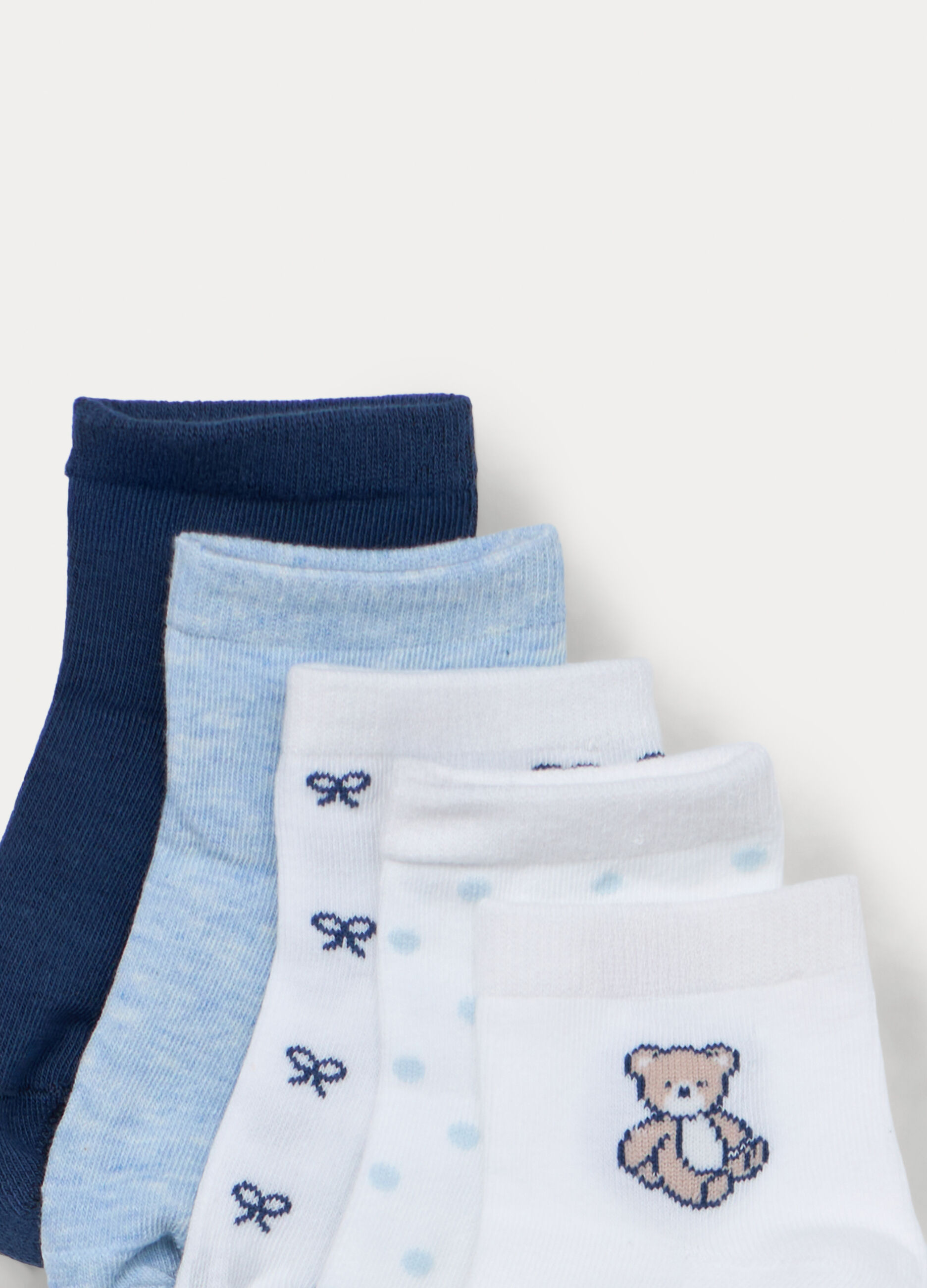 Pack 5 calze corte in misto cotone stretch_2