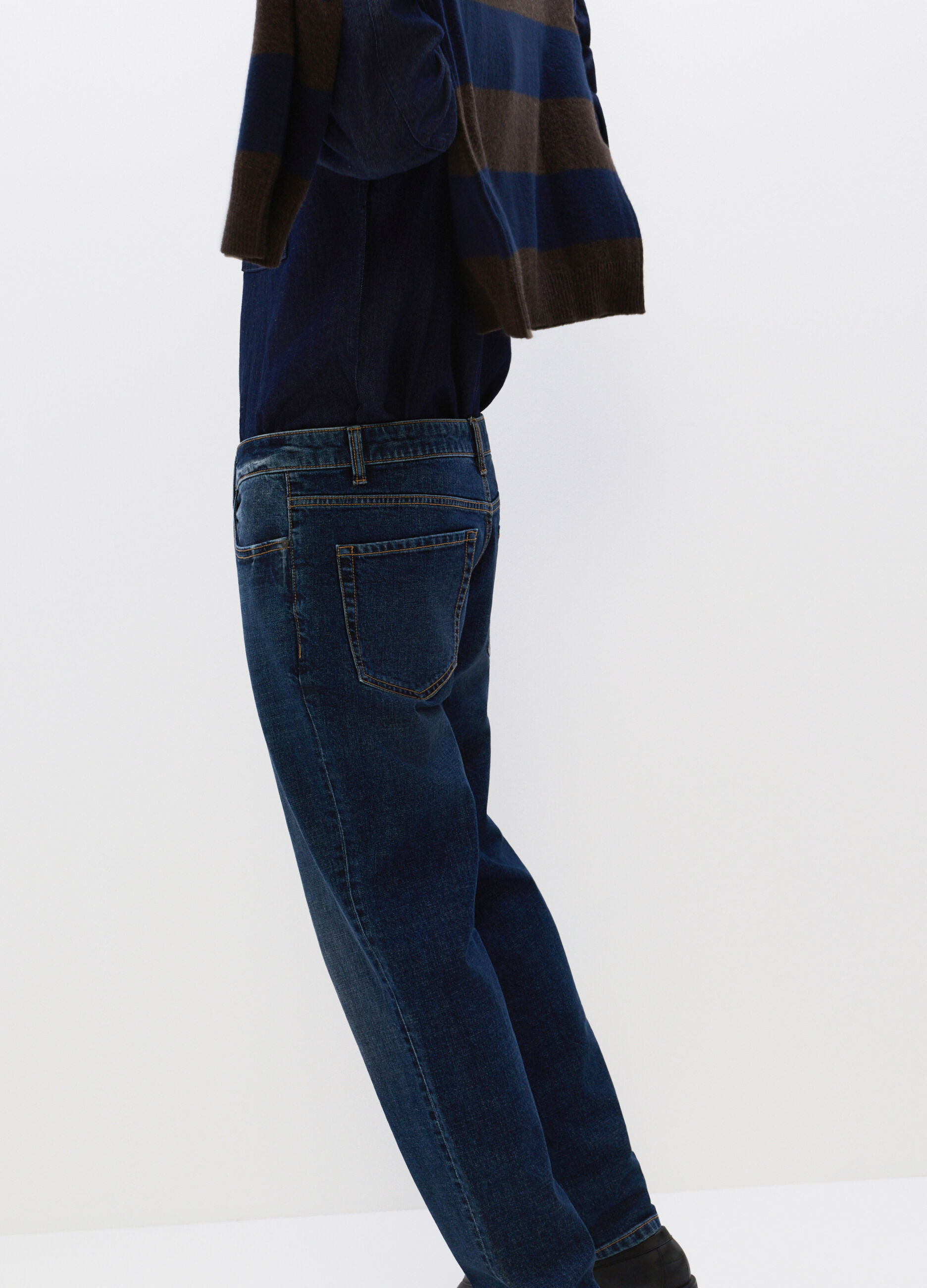 Jeans regular fit in denim stretch uomo_3