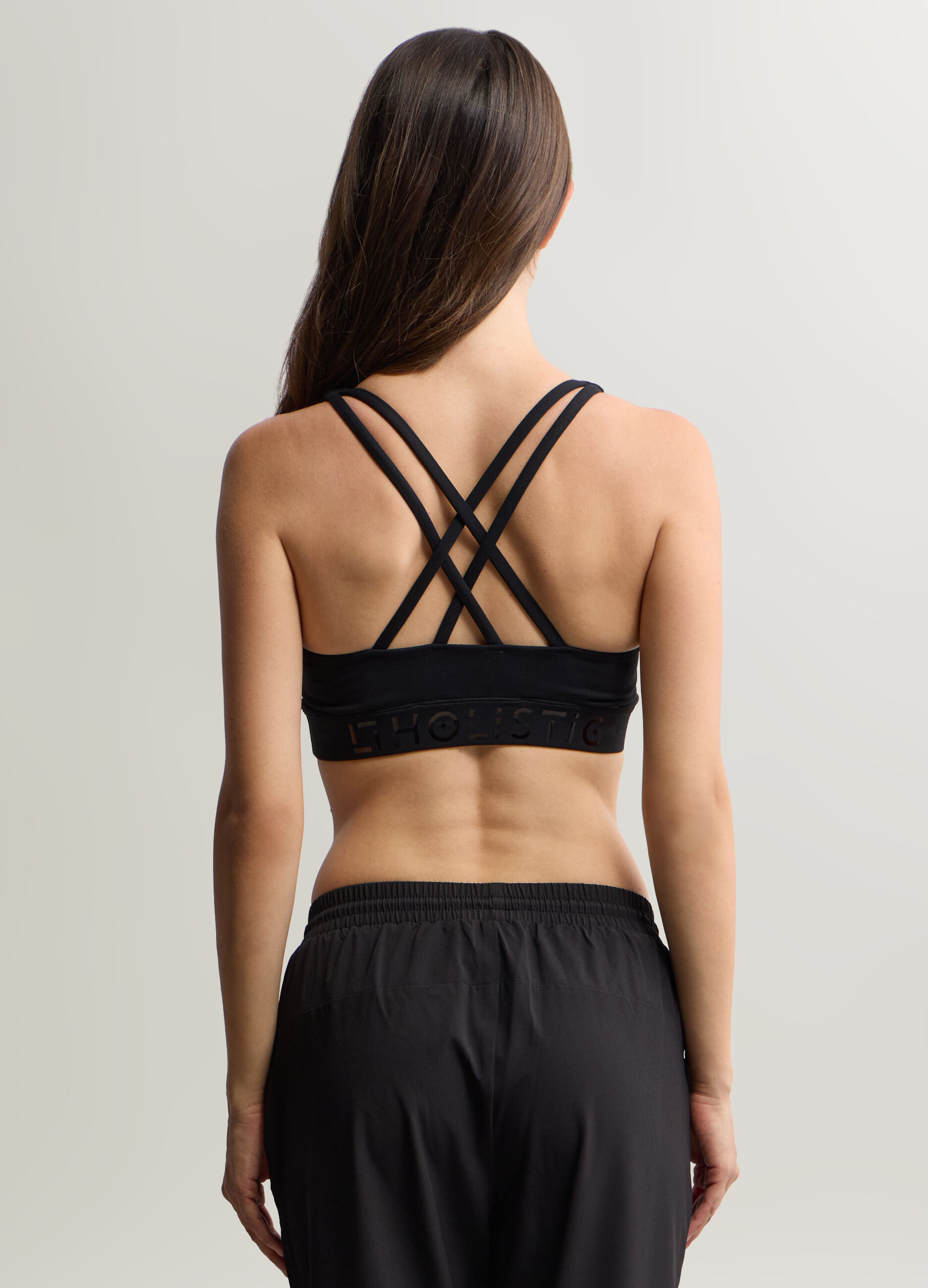 Top con scollo rotondo stretch donna_1