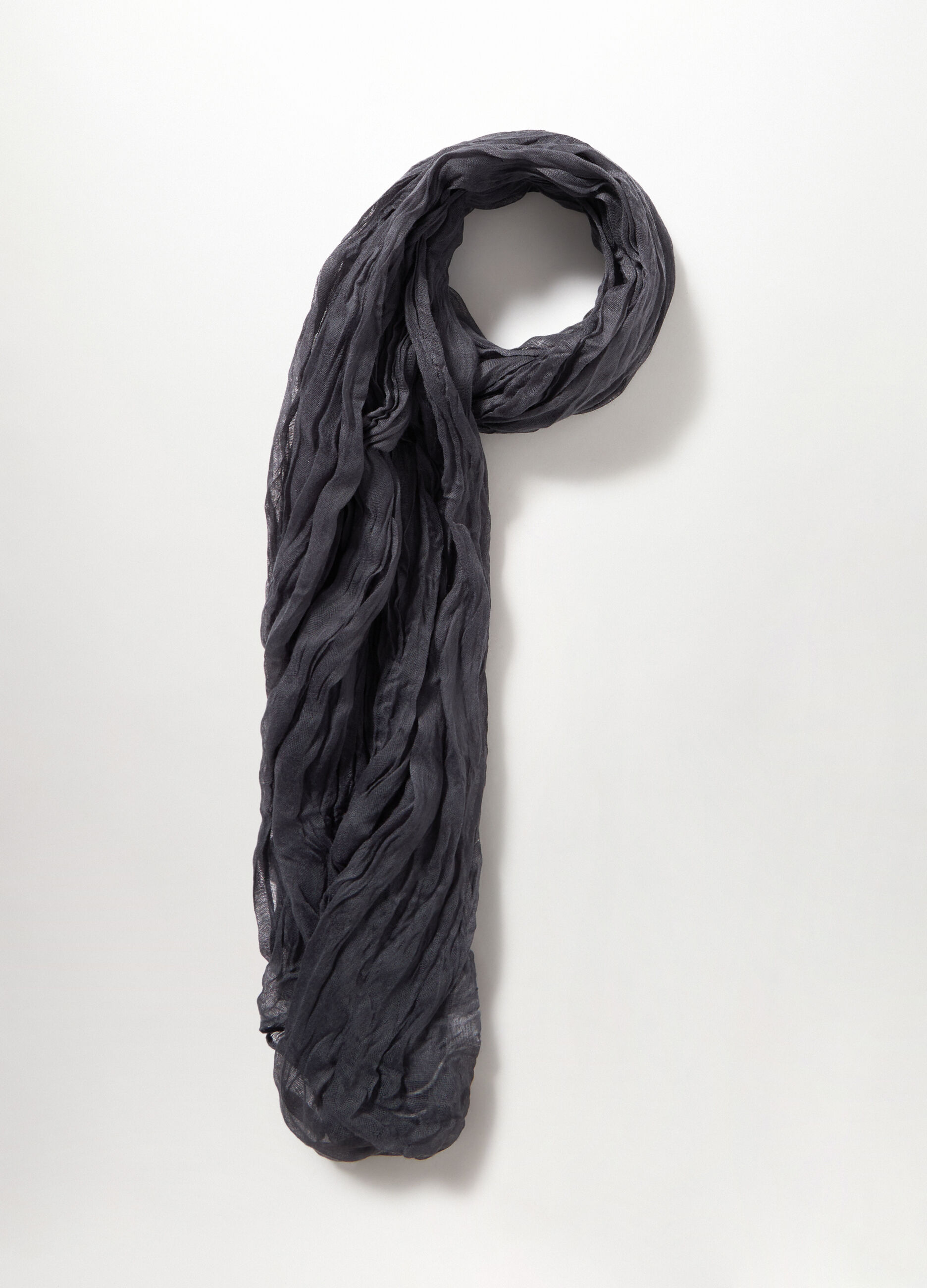 Foulard crinkle tinta unita donna_1