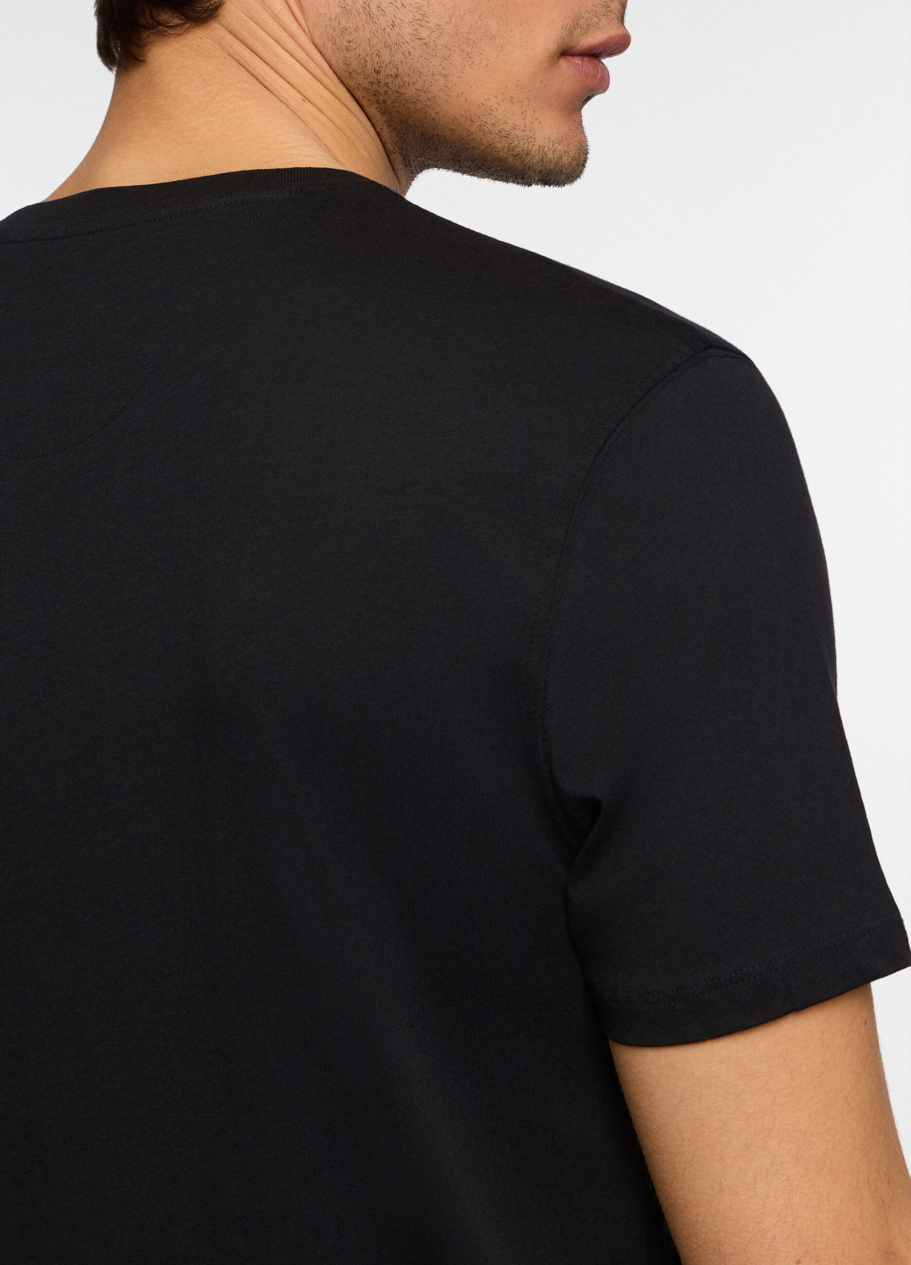 T-shirt girocollo in jersey di cotone uomo_2