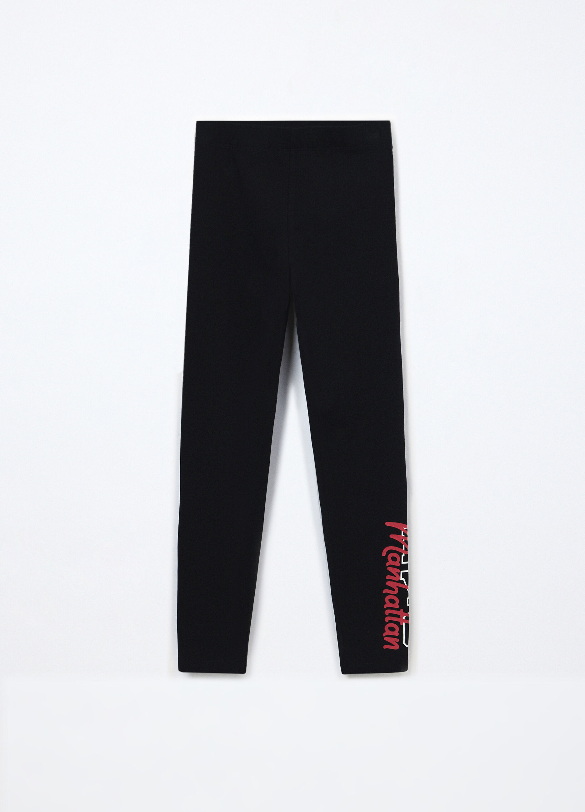 Leggings in jersey di cotone stretch ragazza_0