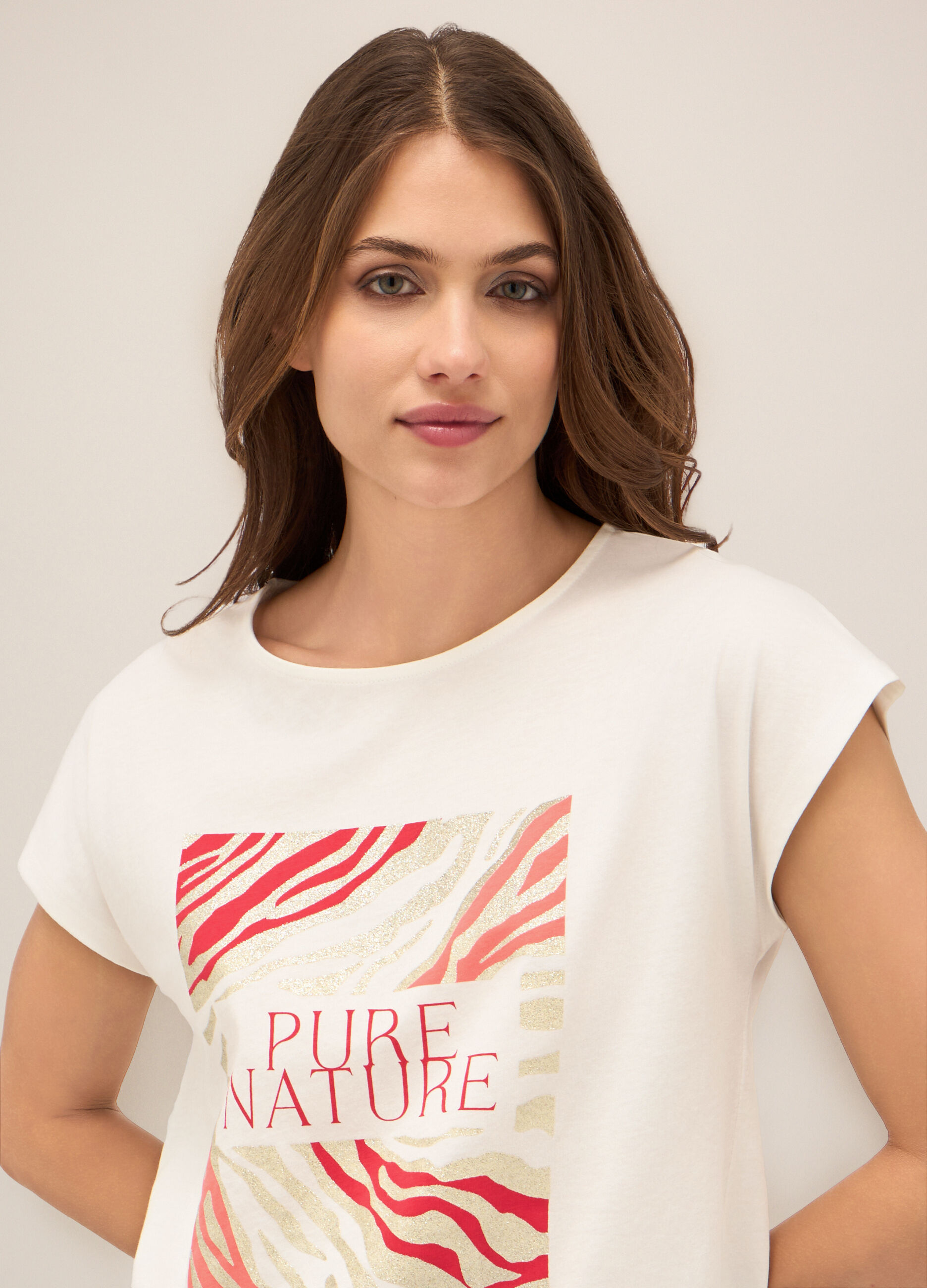 T-shirt in puro cotone donna_2