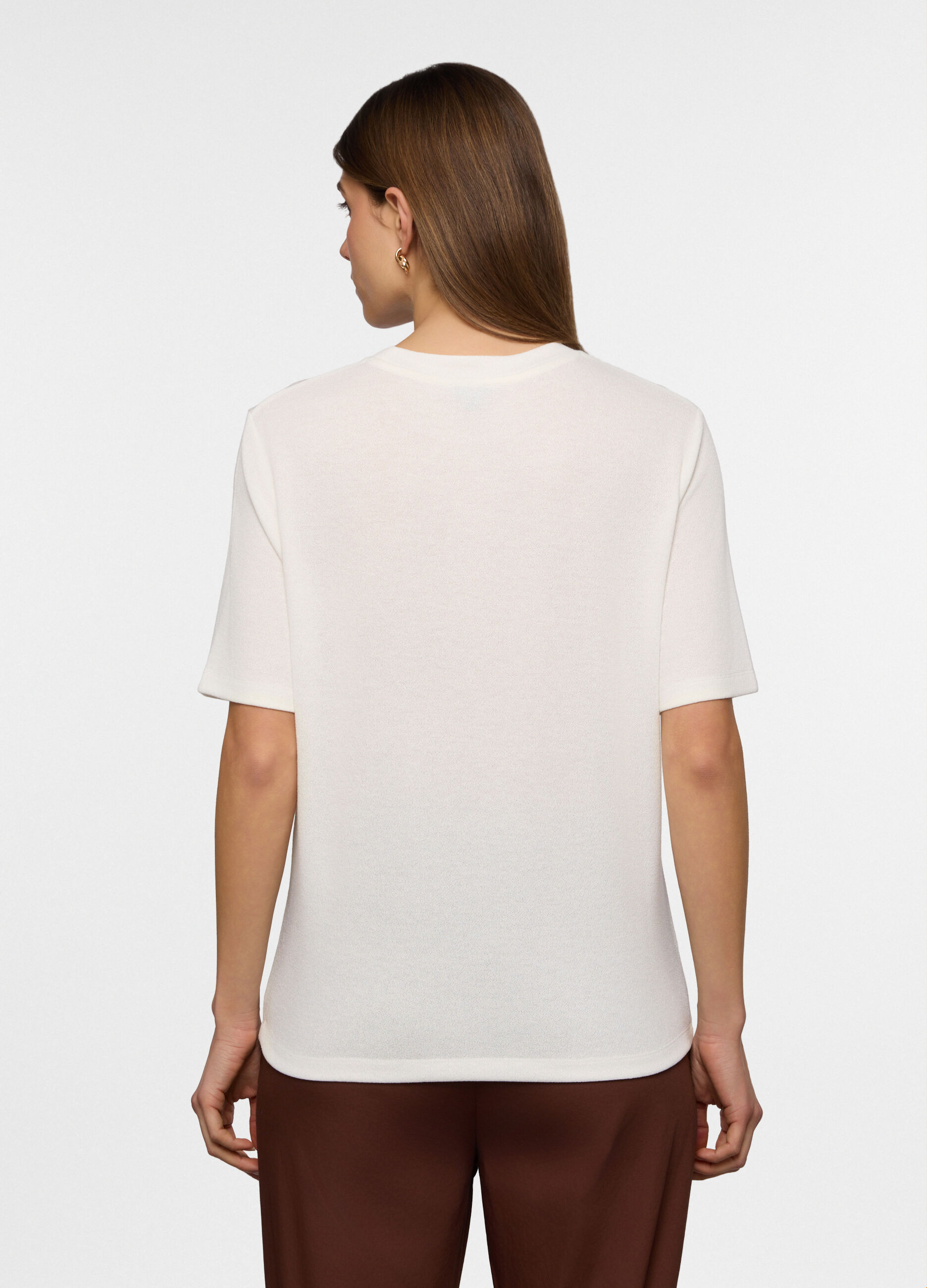 t-shirt girocollo stretch donna_1