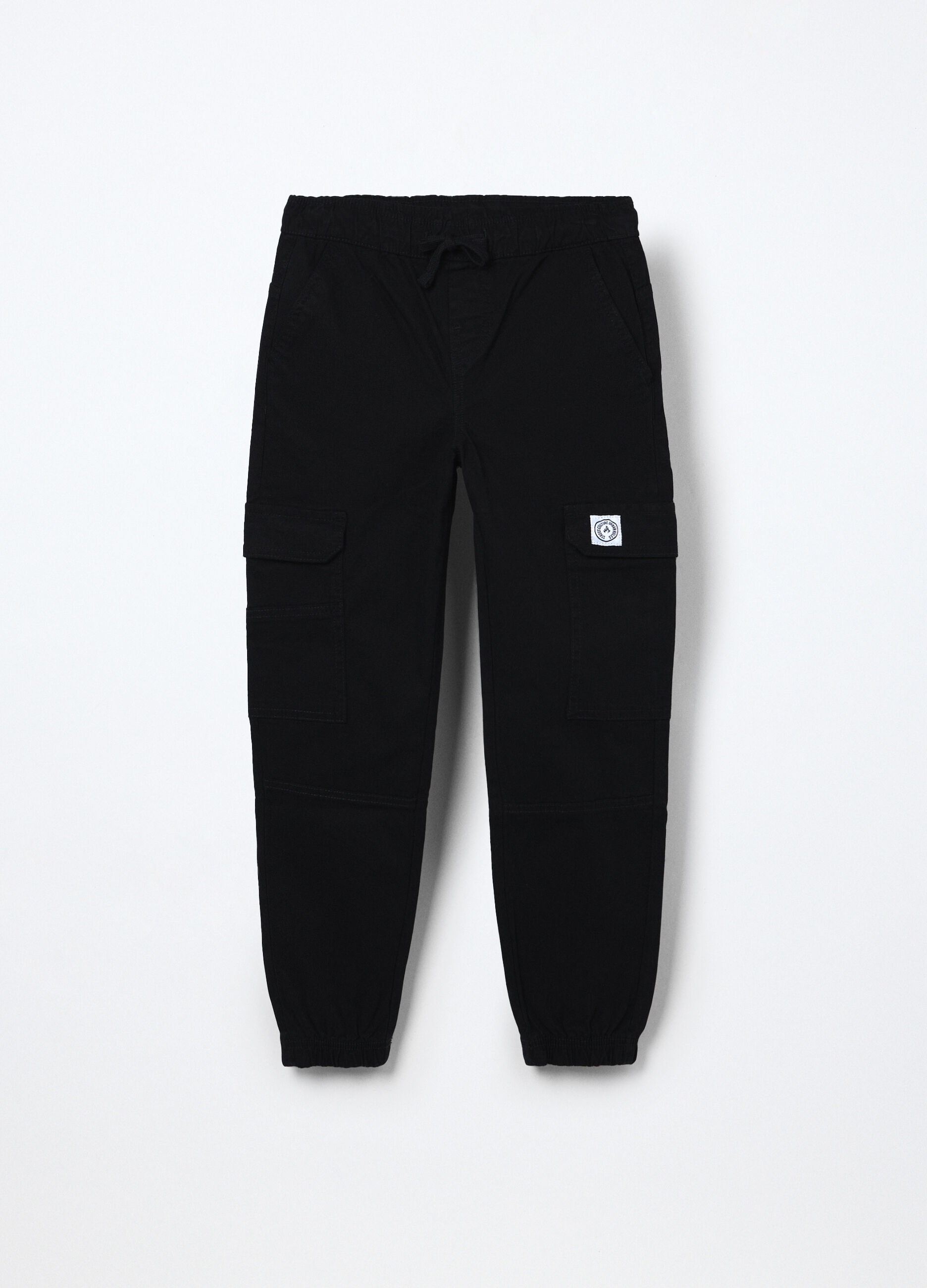 Pantaloni in twill di cotone stretch ragazzo_0
