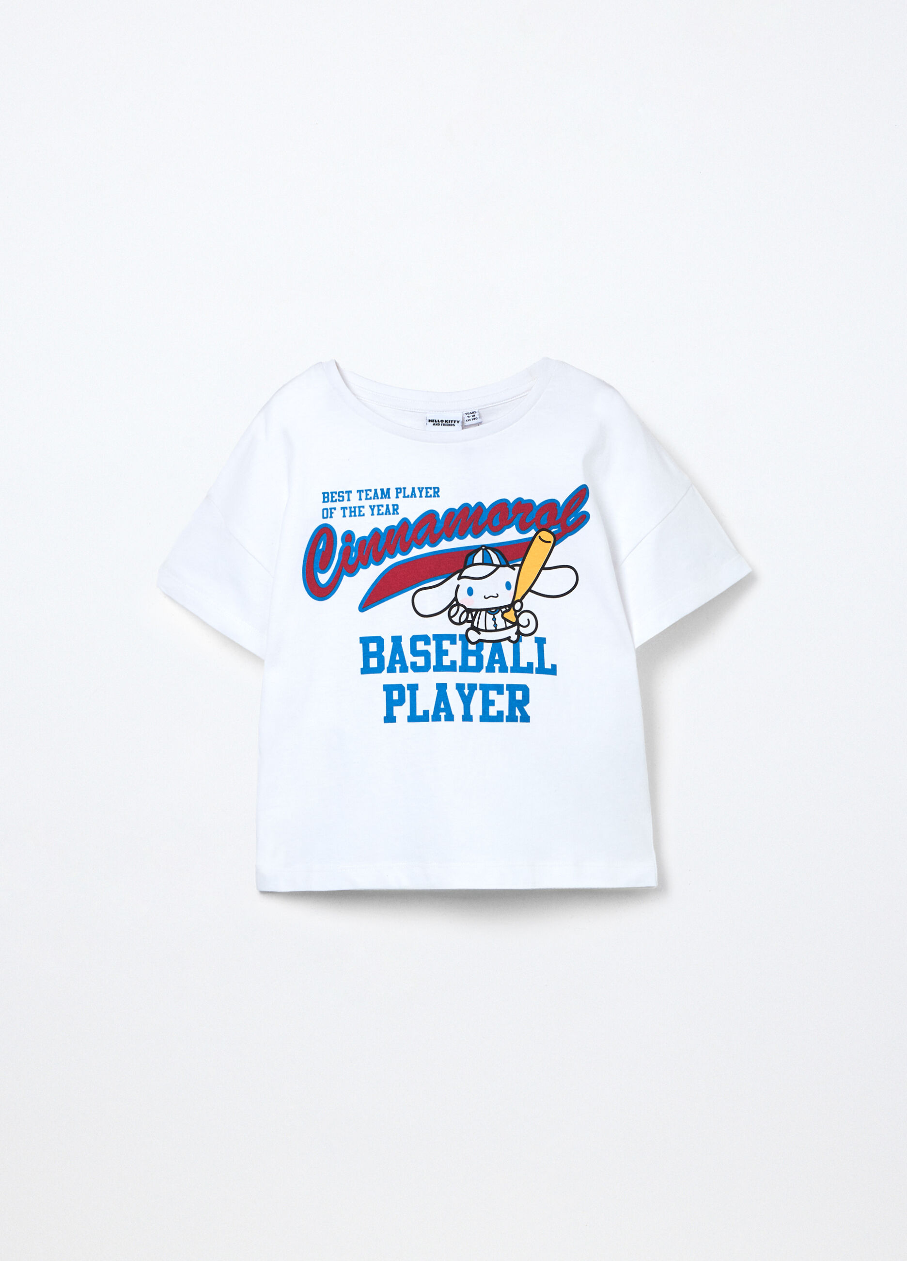 T-shirt Hello Kitty in jersey di puro cotone ragazza_0