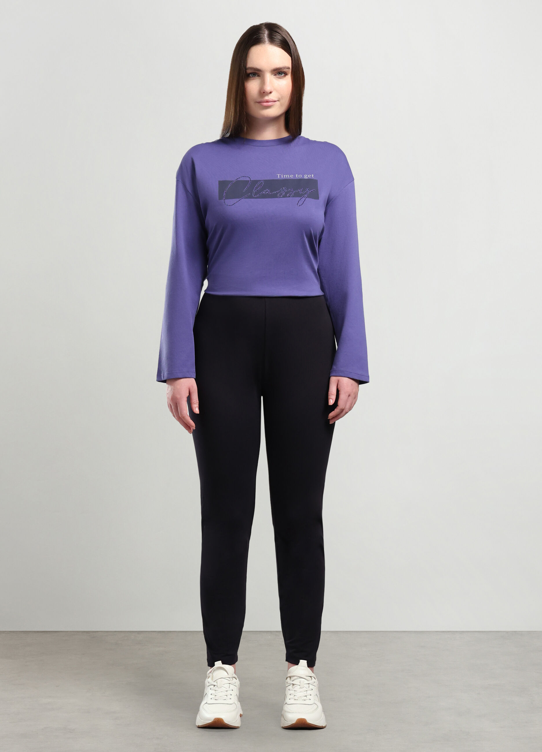 Leggings in cotone stretch donna curvy_0