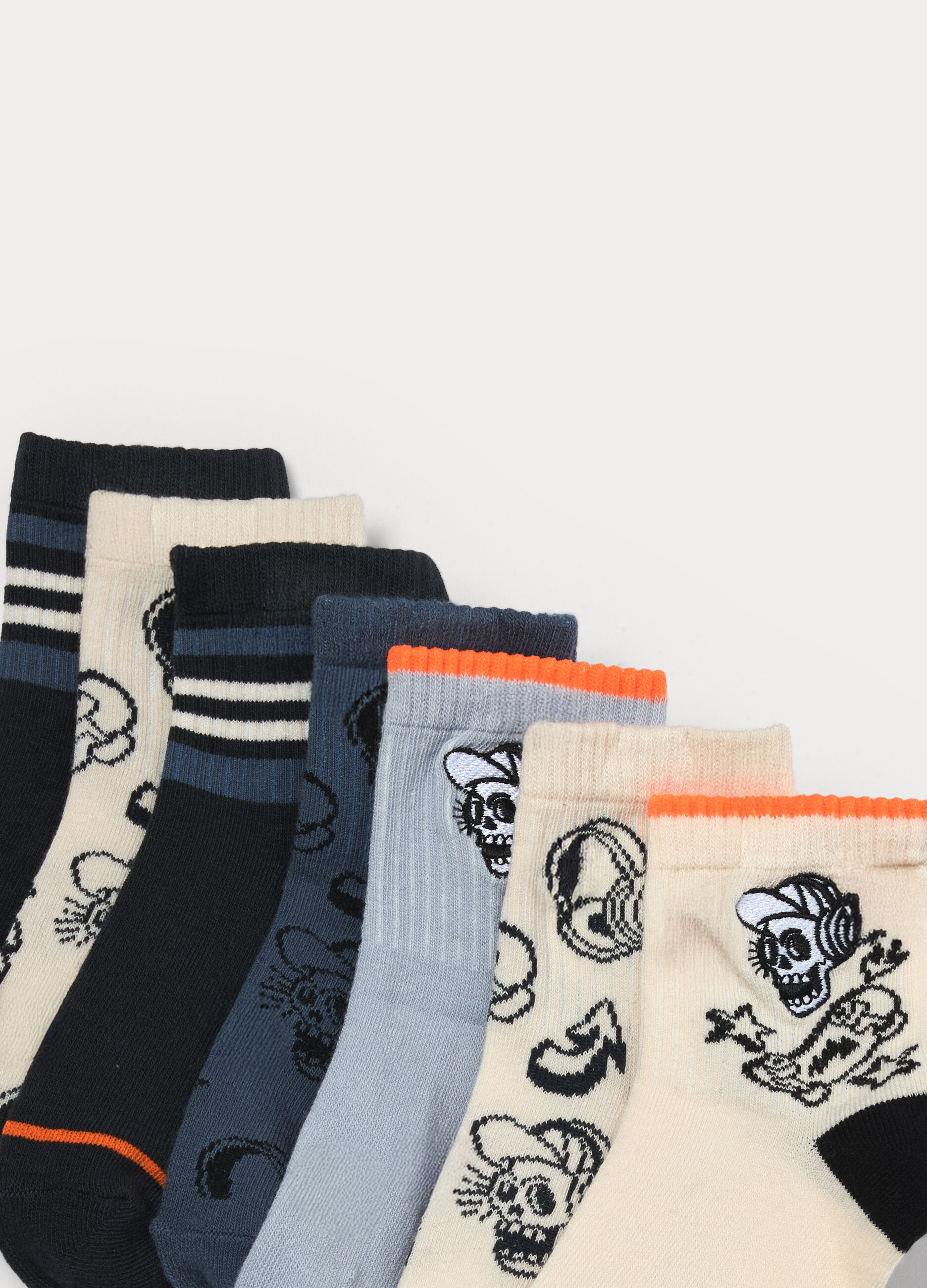 Pack 7 calze corte misto cotone _2