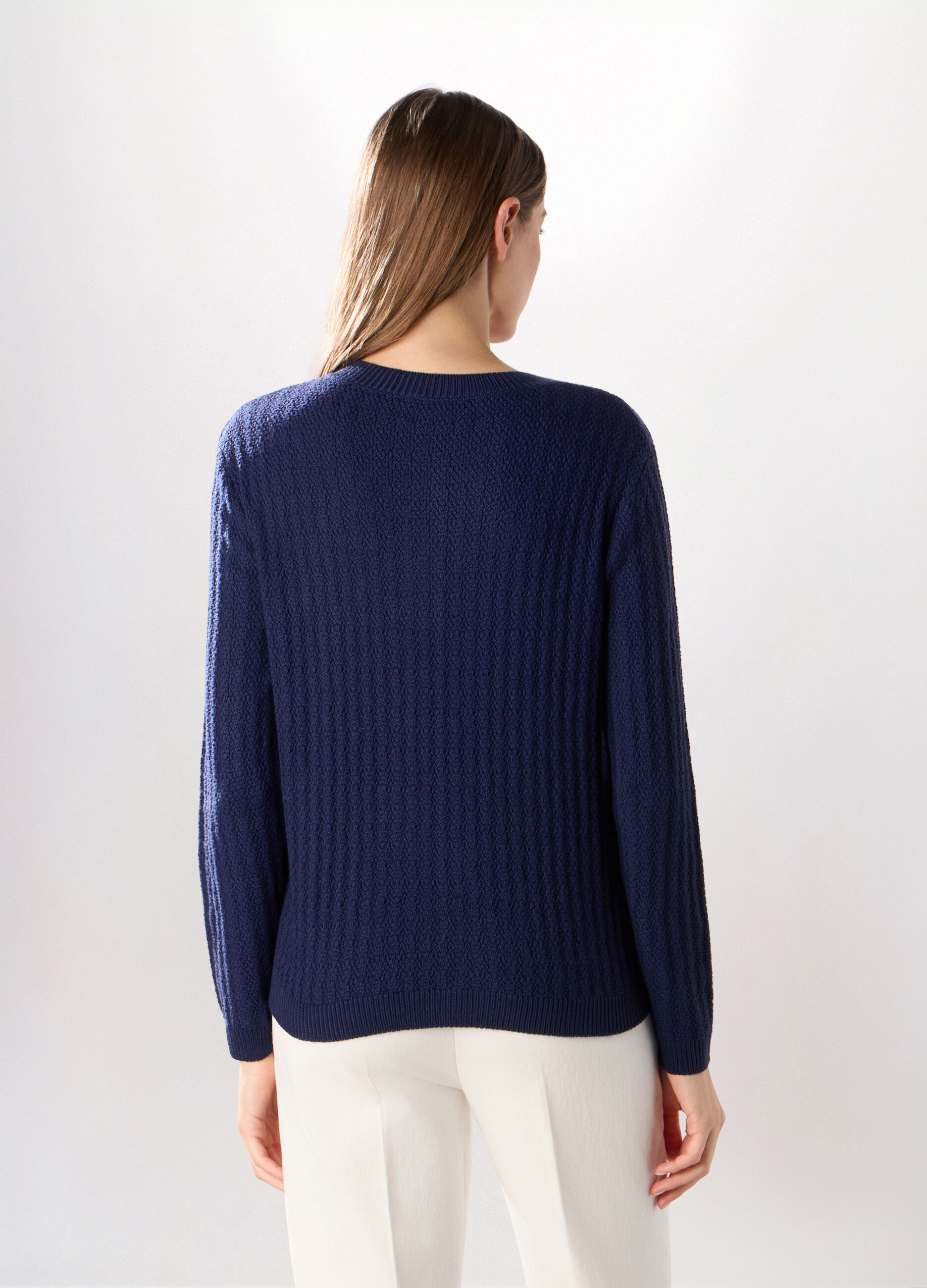 Giacca tricot con tasche donna_1