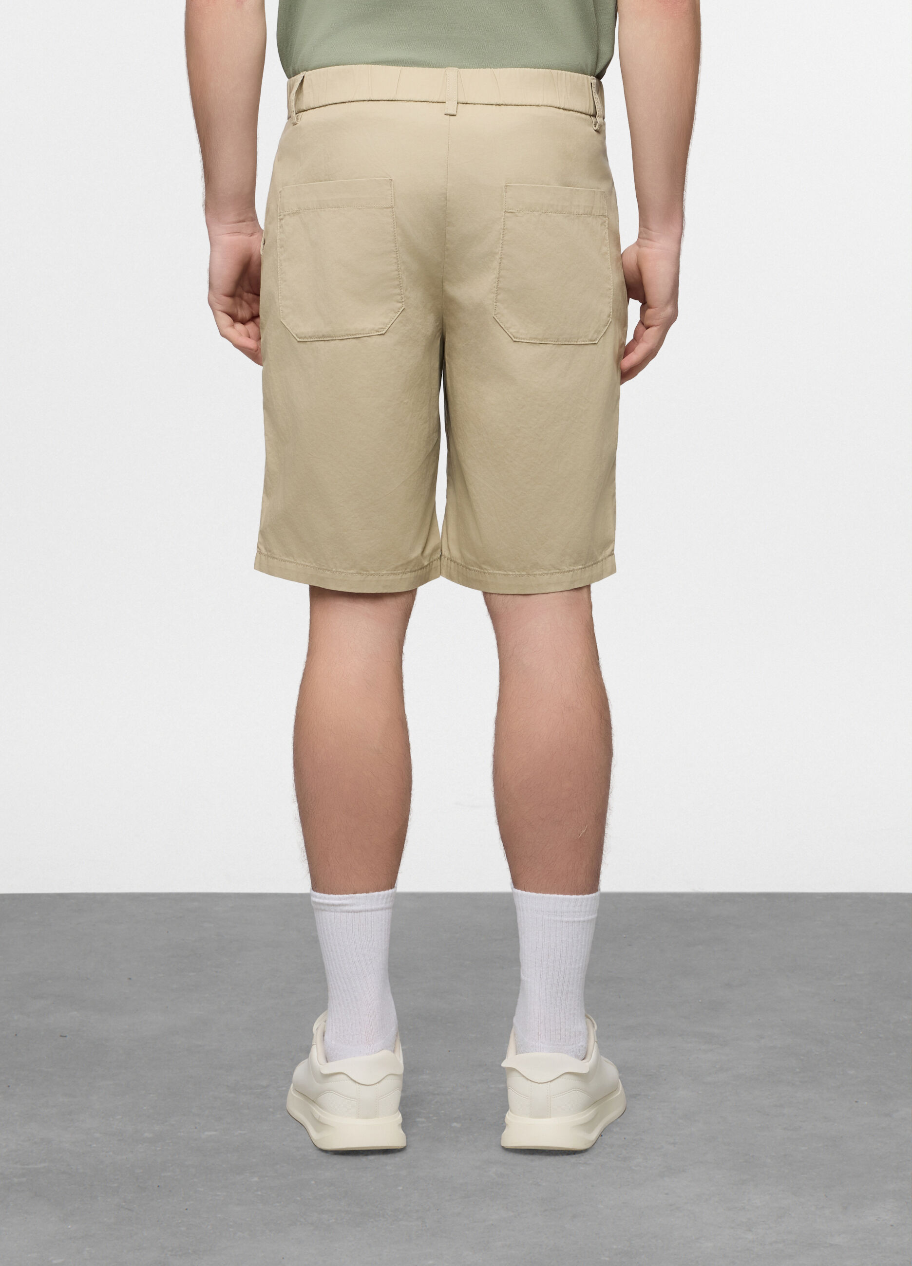 Bermuda relaxed fit in puro cotone uomo_1