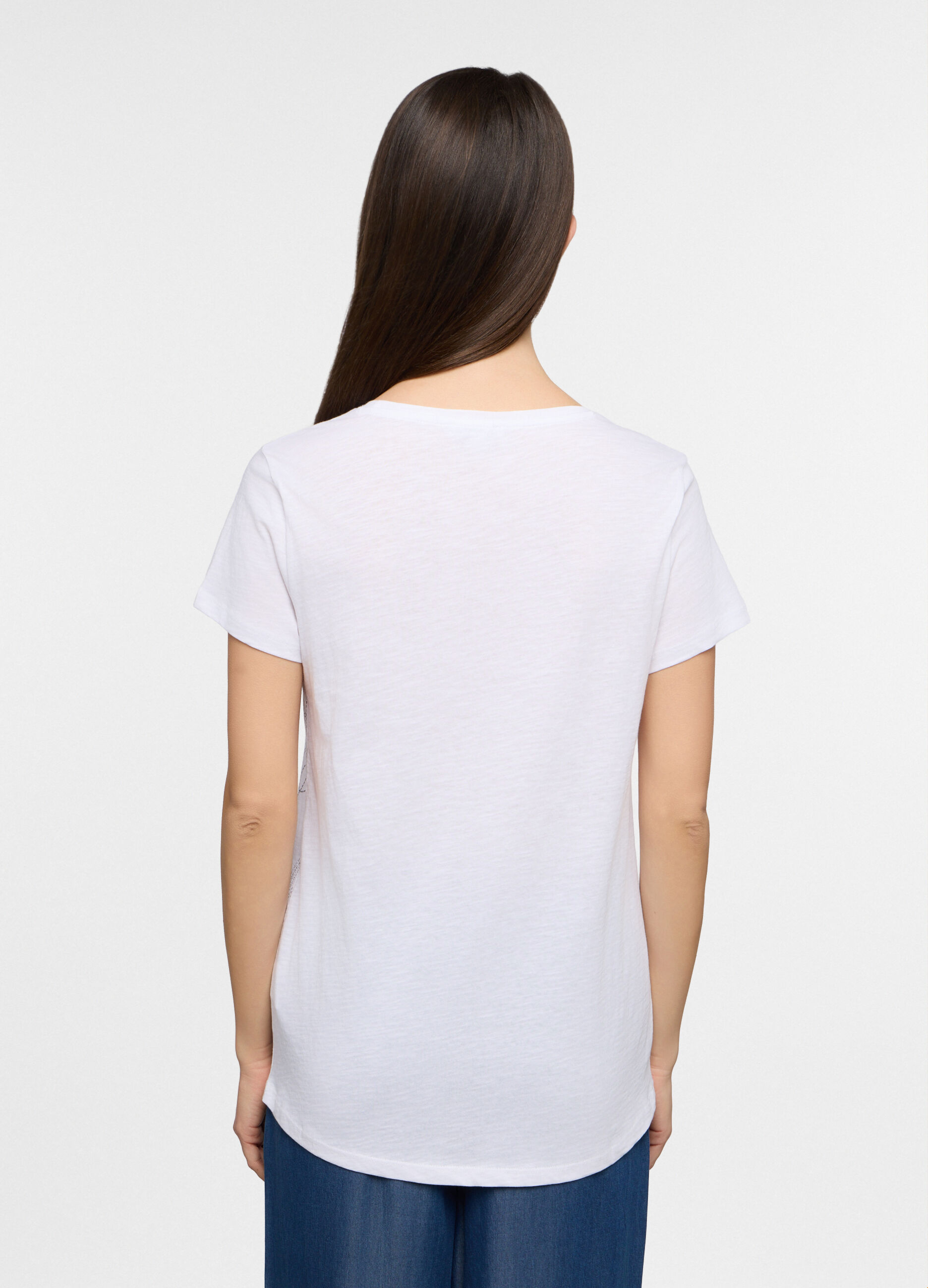 T-shirt girocollo donna_1