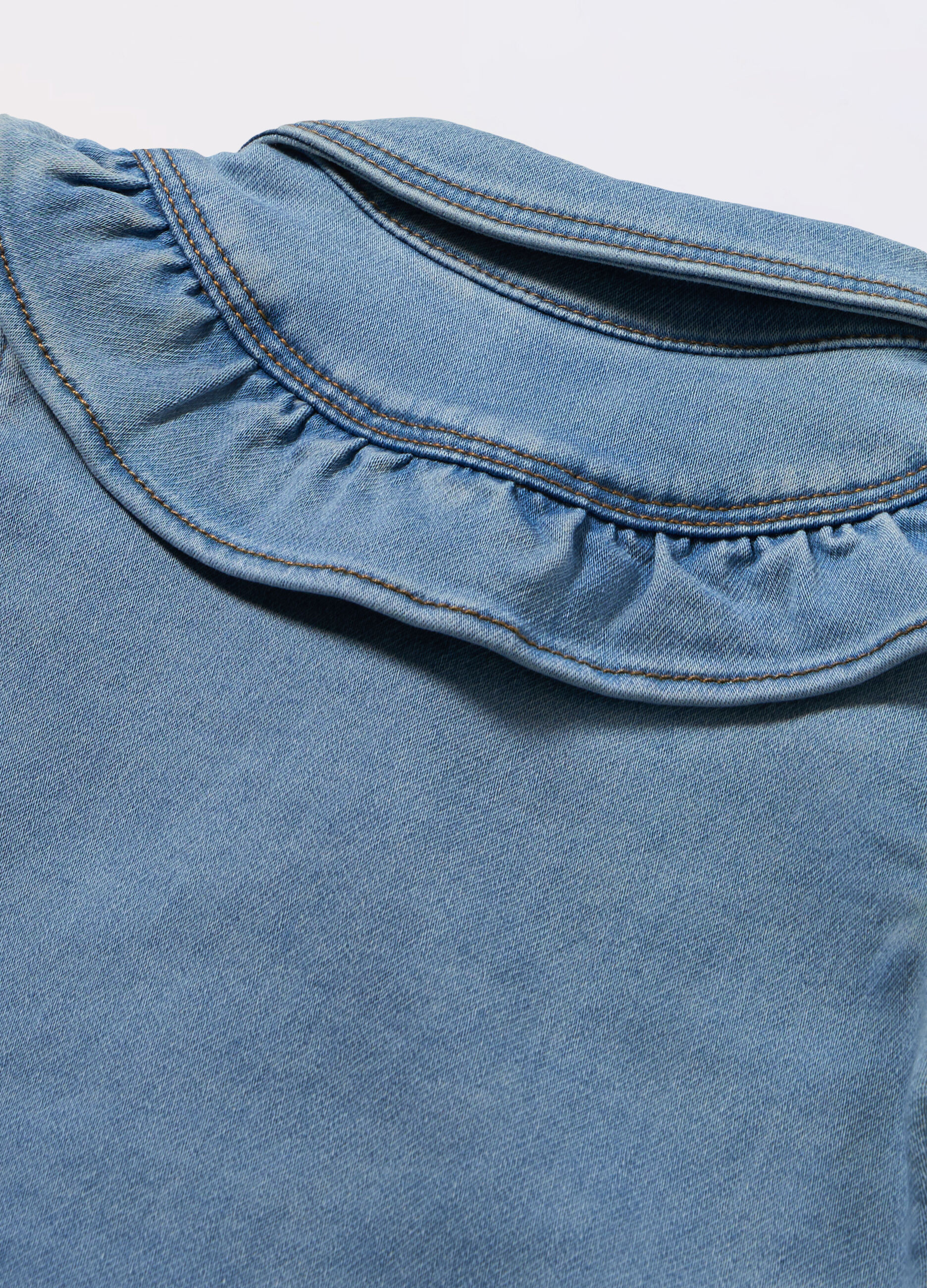 Giacca in french terry denim neonata_1
