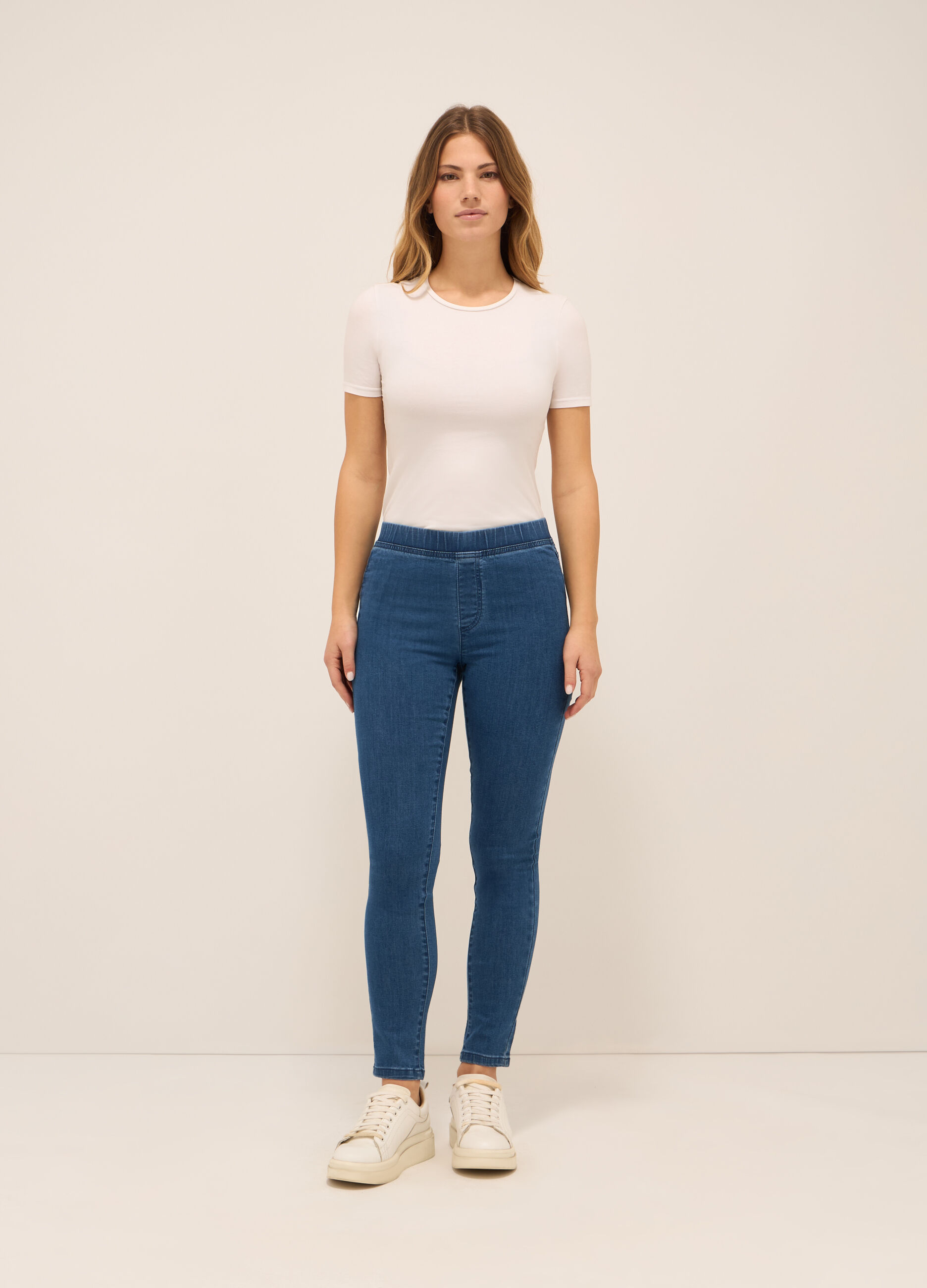 Jeggings in stretch denim donna_0