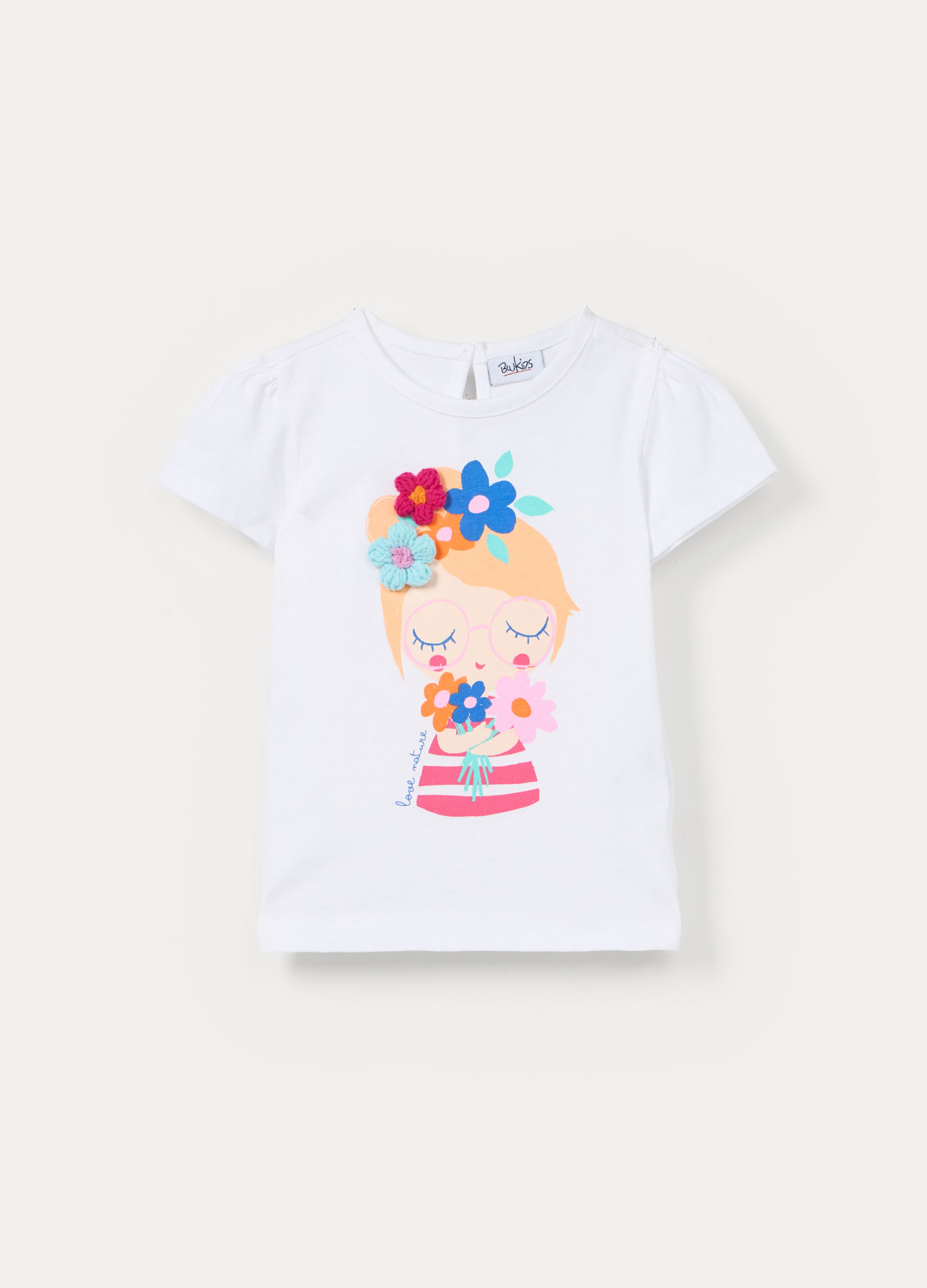 T-shirt in jersey di puro cotone bimba_0