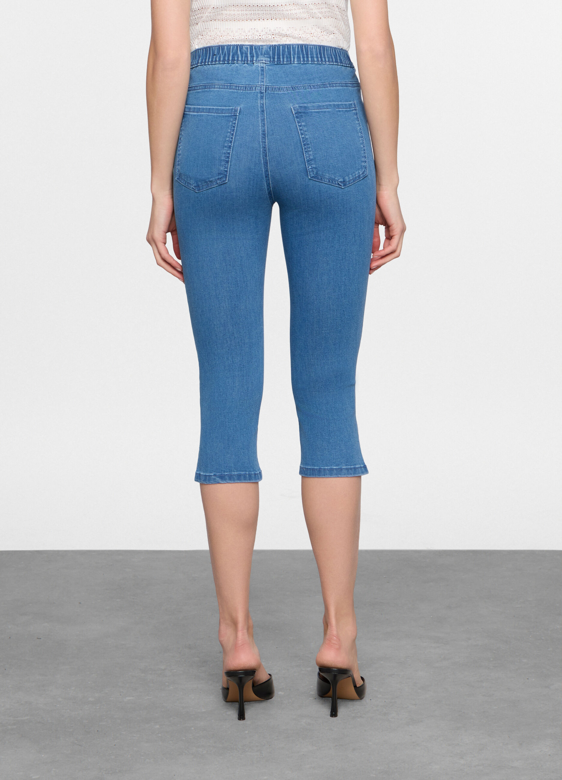 Capri fit Slim in denim stretch donna_1