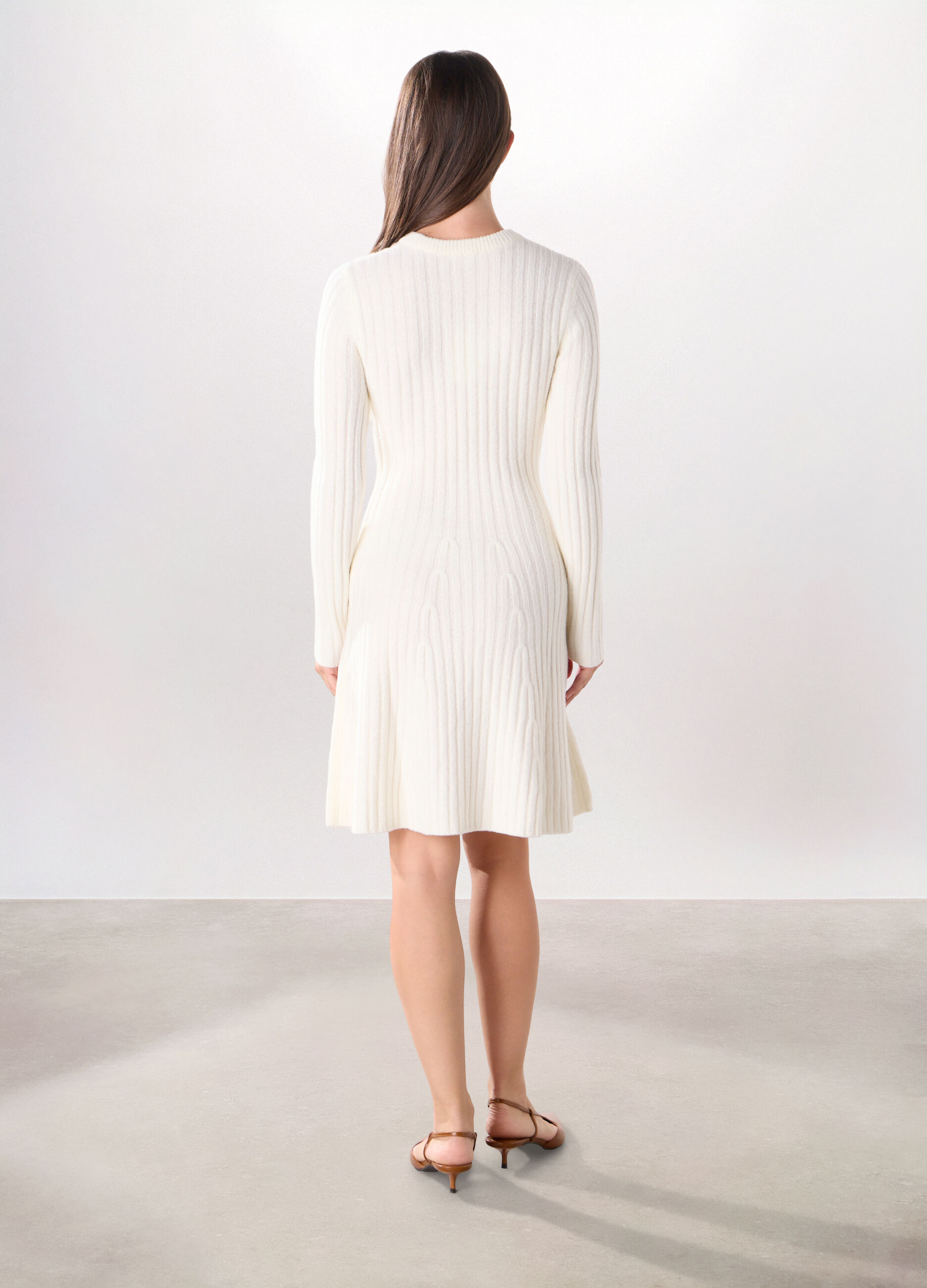 Abito corto tricot donna_1
