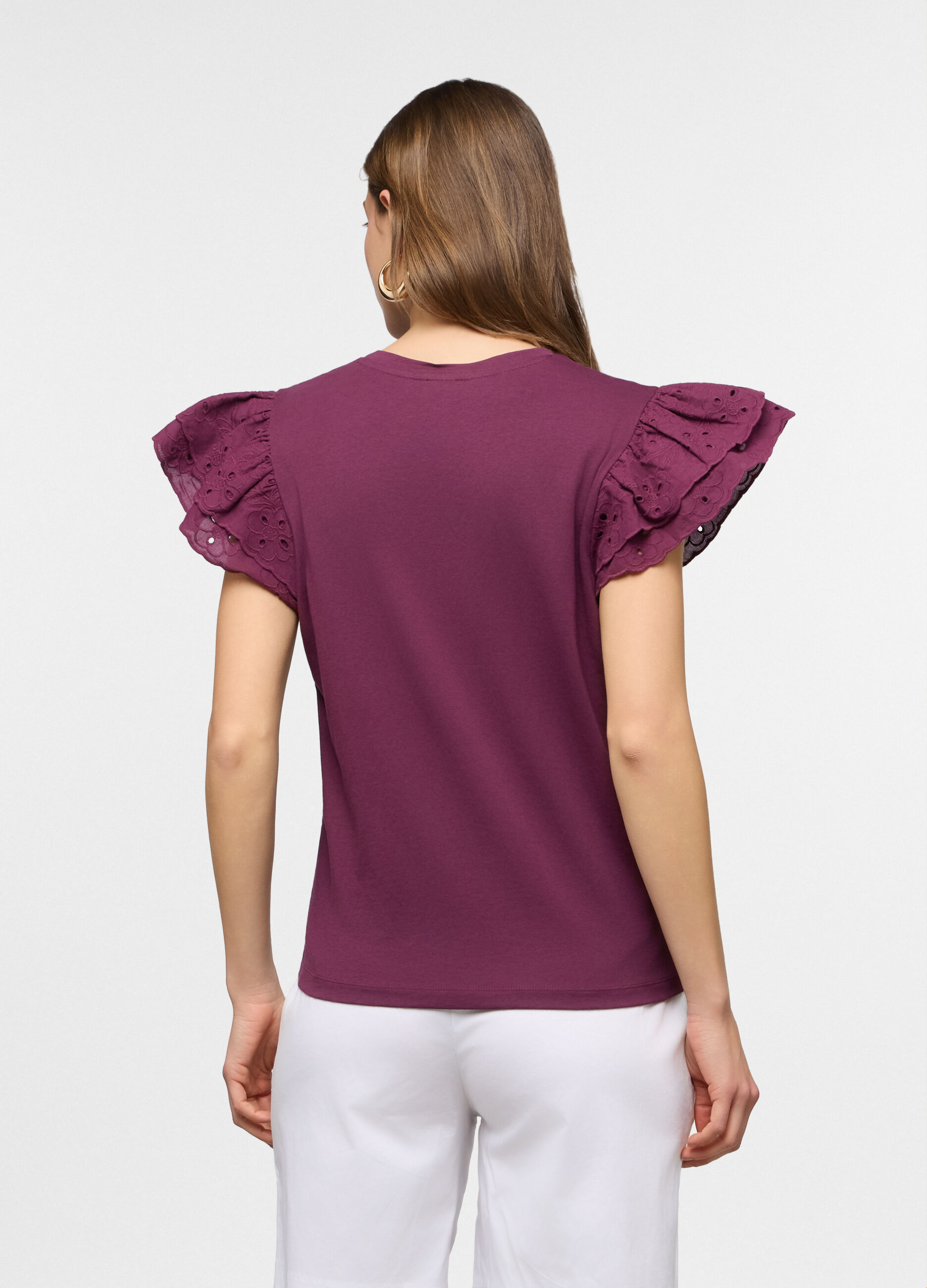 T-shirt girocollo donna_1