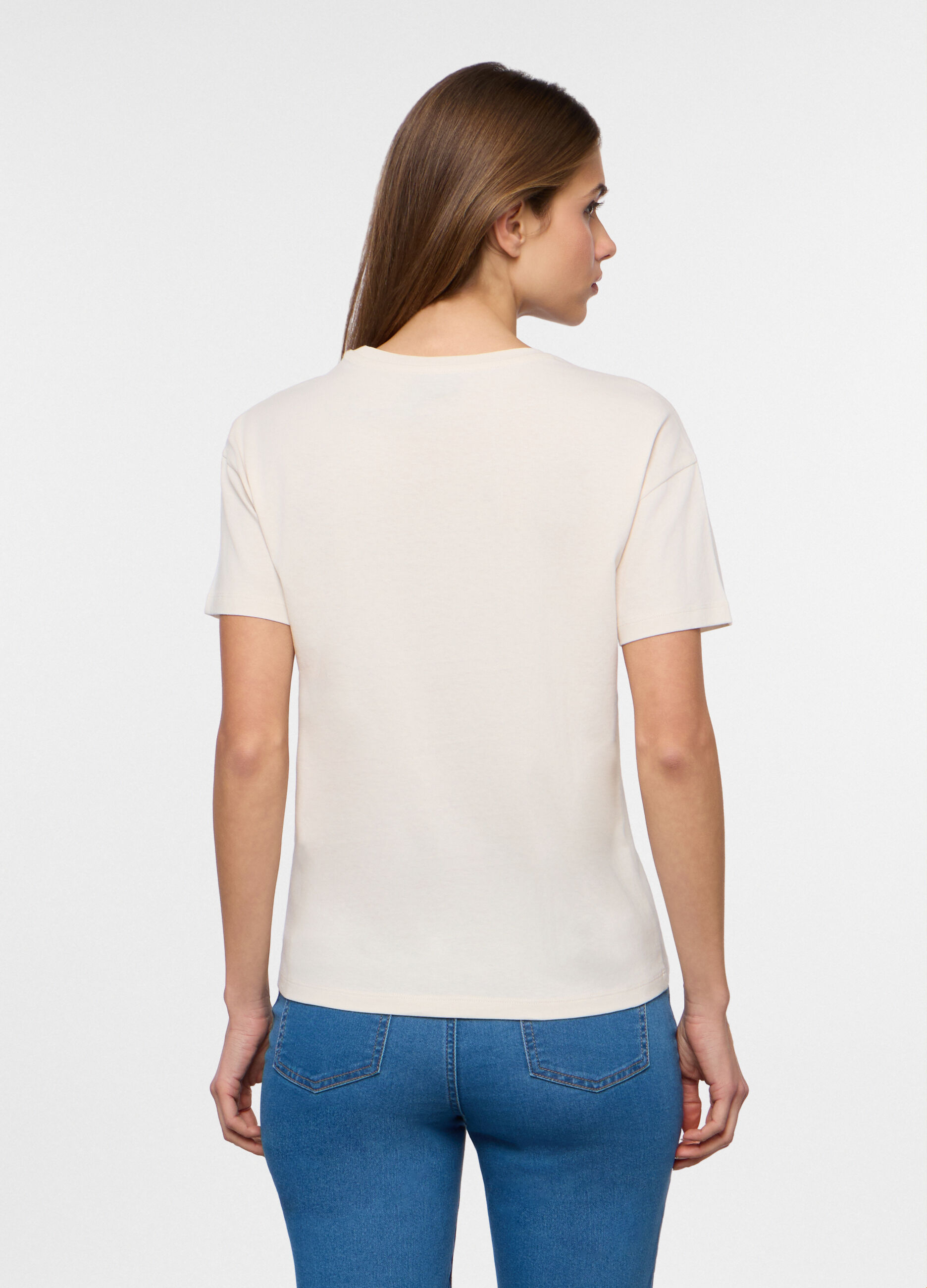 T-shirt girocollo donna_1