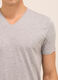 T-shirt collo a V in puro cotone uomo_2