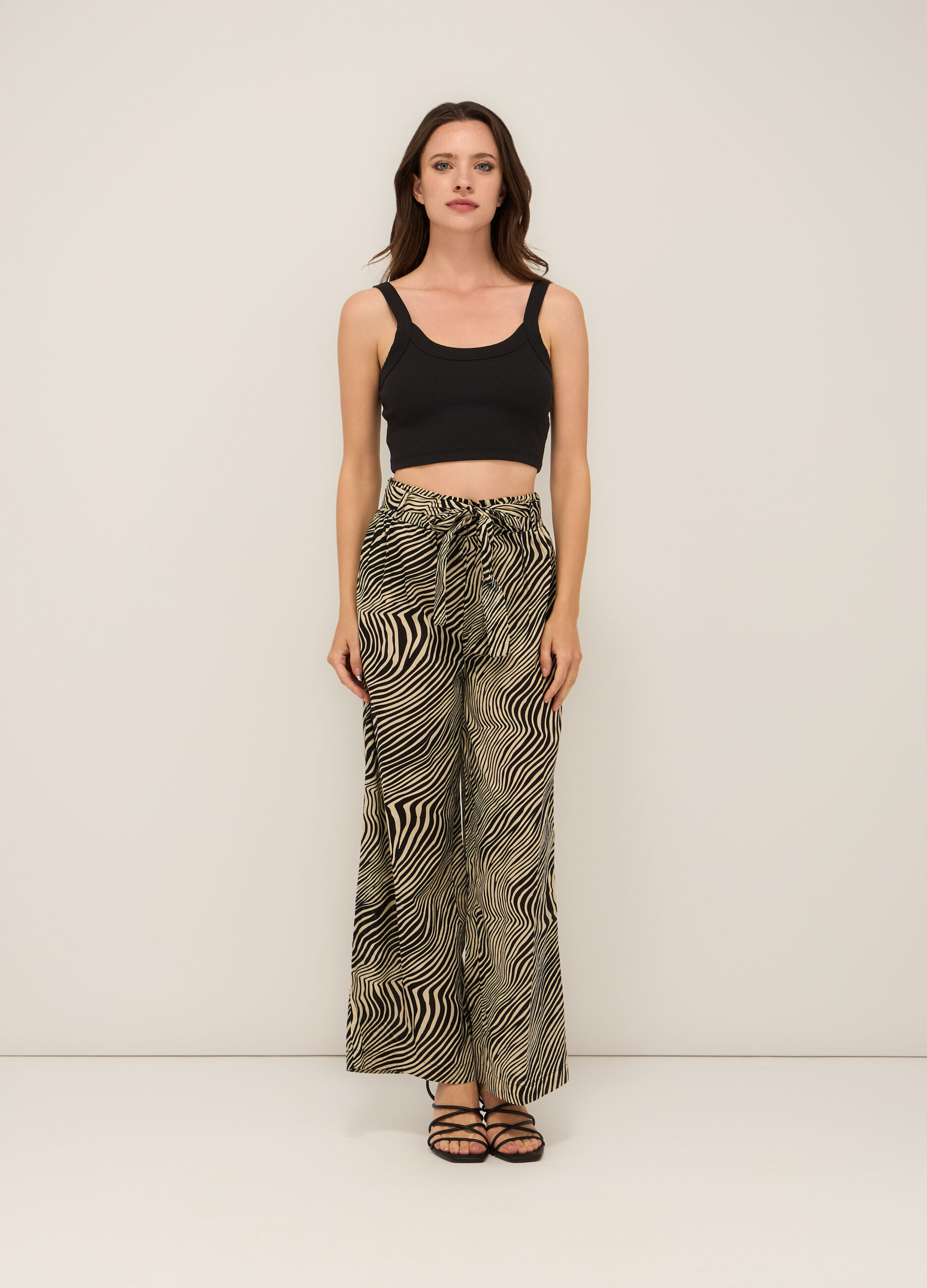 Pantaloni in puro cotone voile donna_0