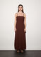 Abito gessato misto lino donna_1