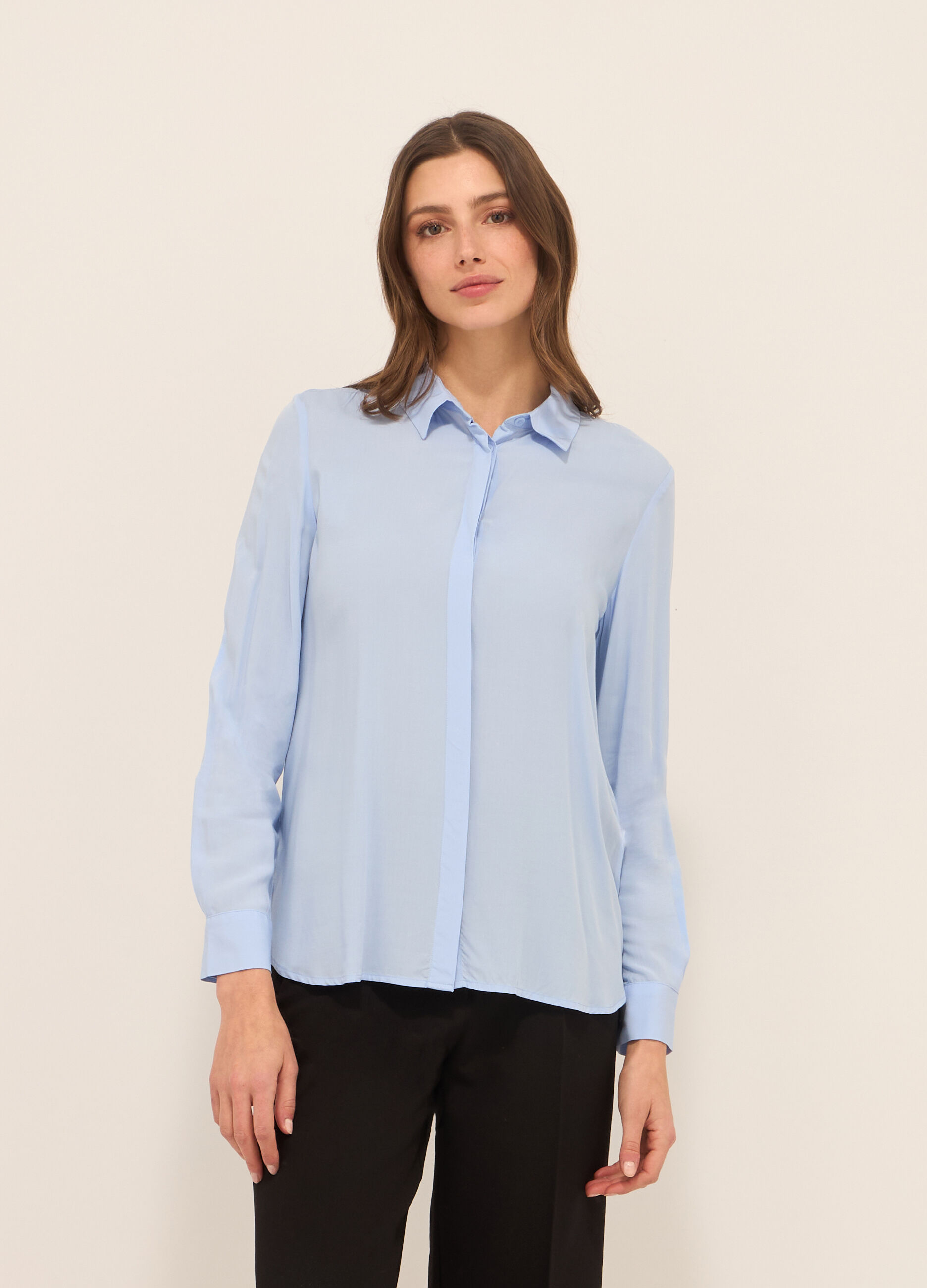 Camicia in pura viscosa donna_0