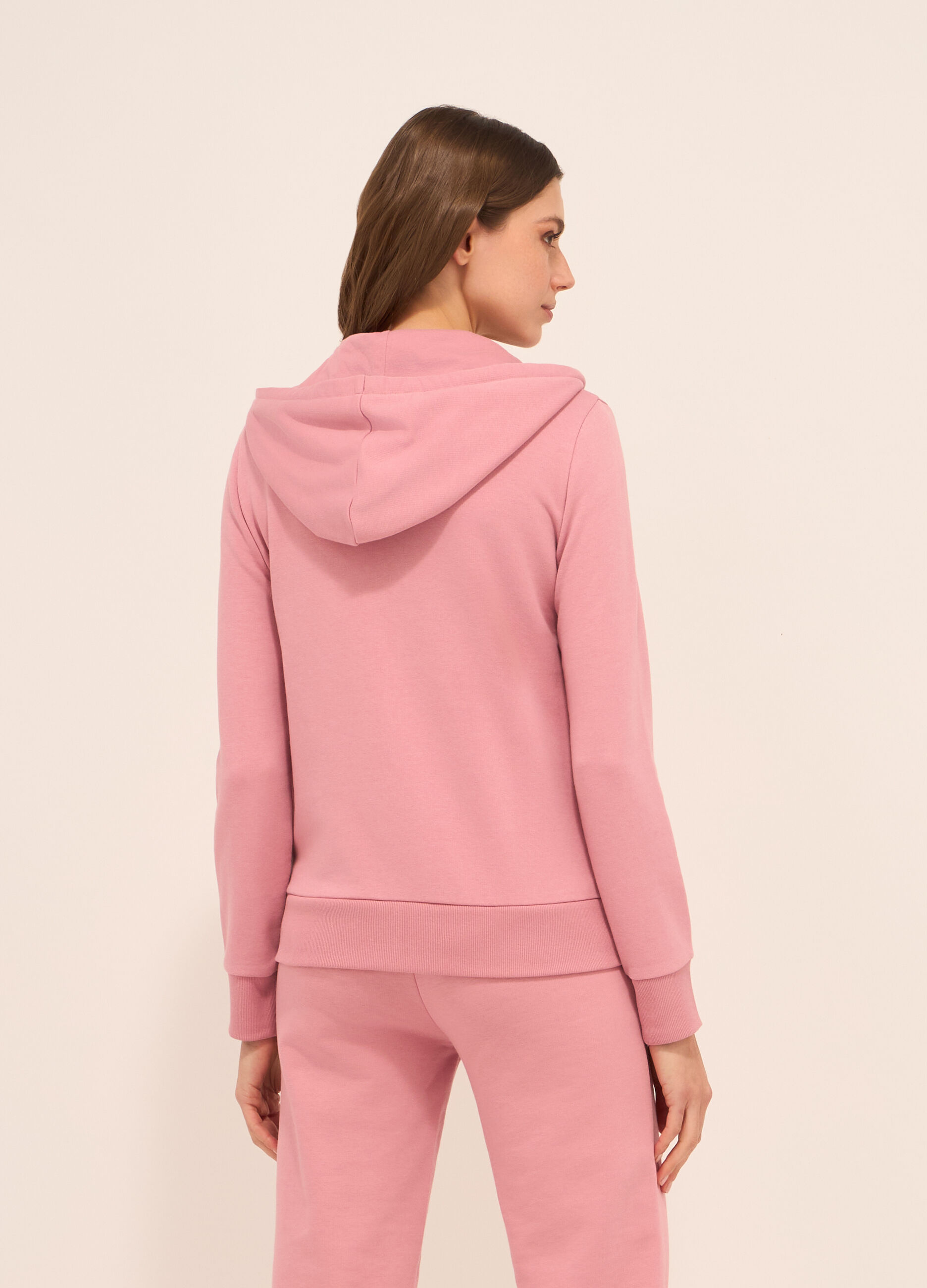 Felpa in french terry di misto cotone donna_1