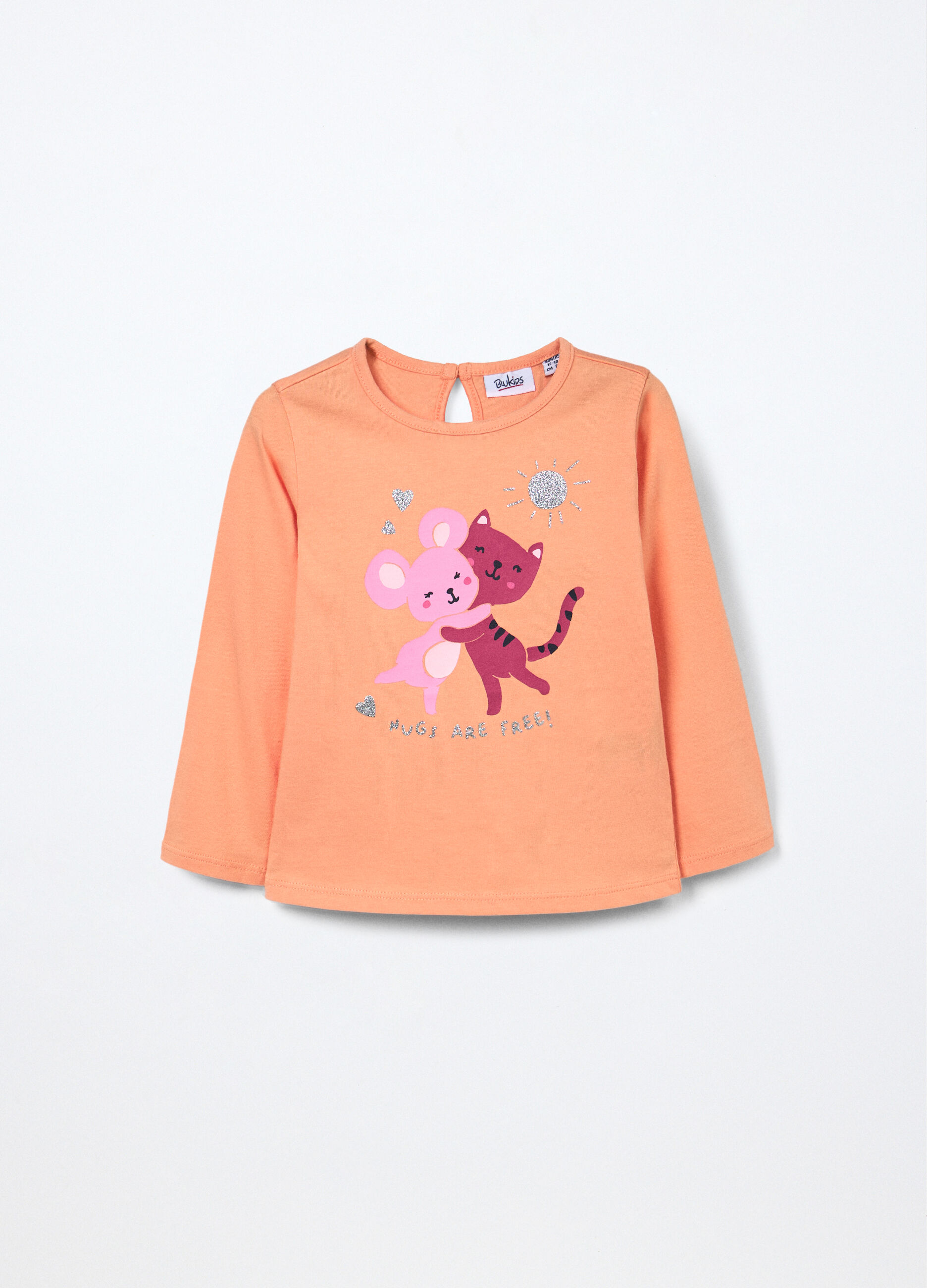 T-shirt in jersey di puro cotone neonata_0