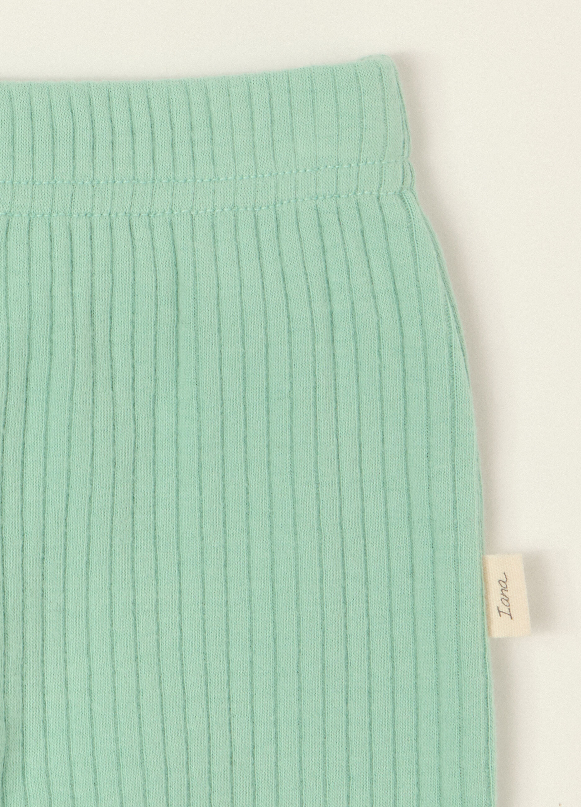 Set bianco e verde in cotone organico_3