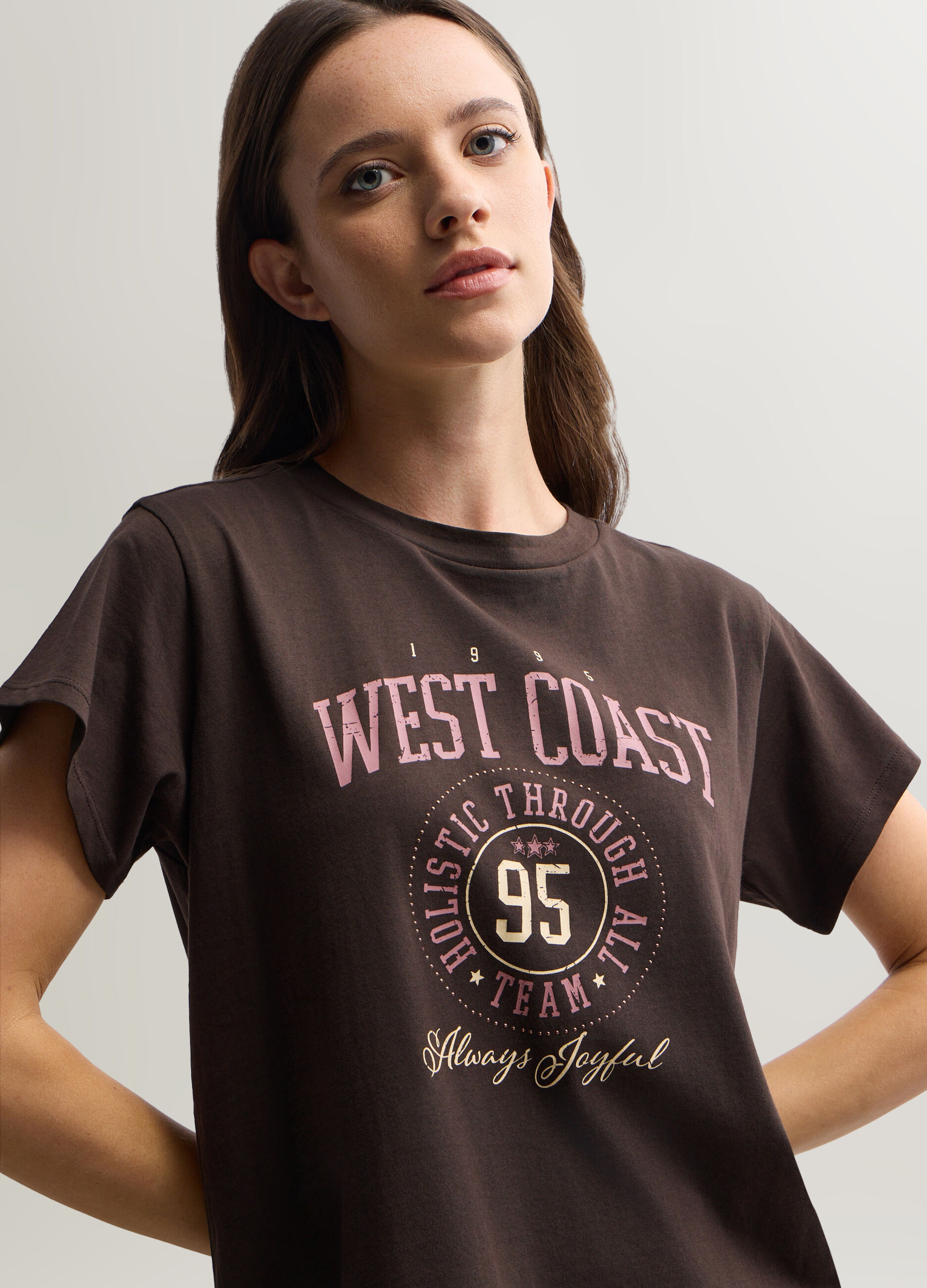 T-shirt girocollo donna_2