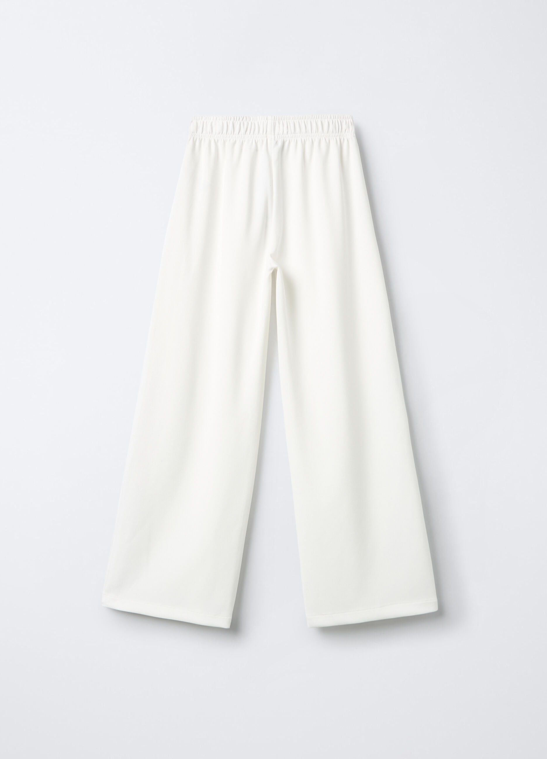Jogger in misto modal stretch Wide Leg ragazza_1