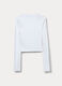 T-shirt in costina di cotone stretch ragazza_1