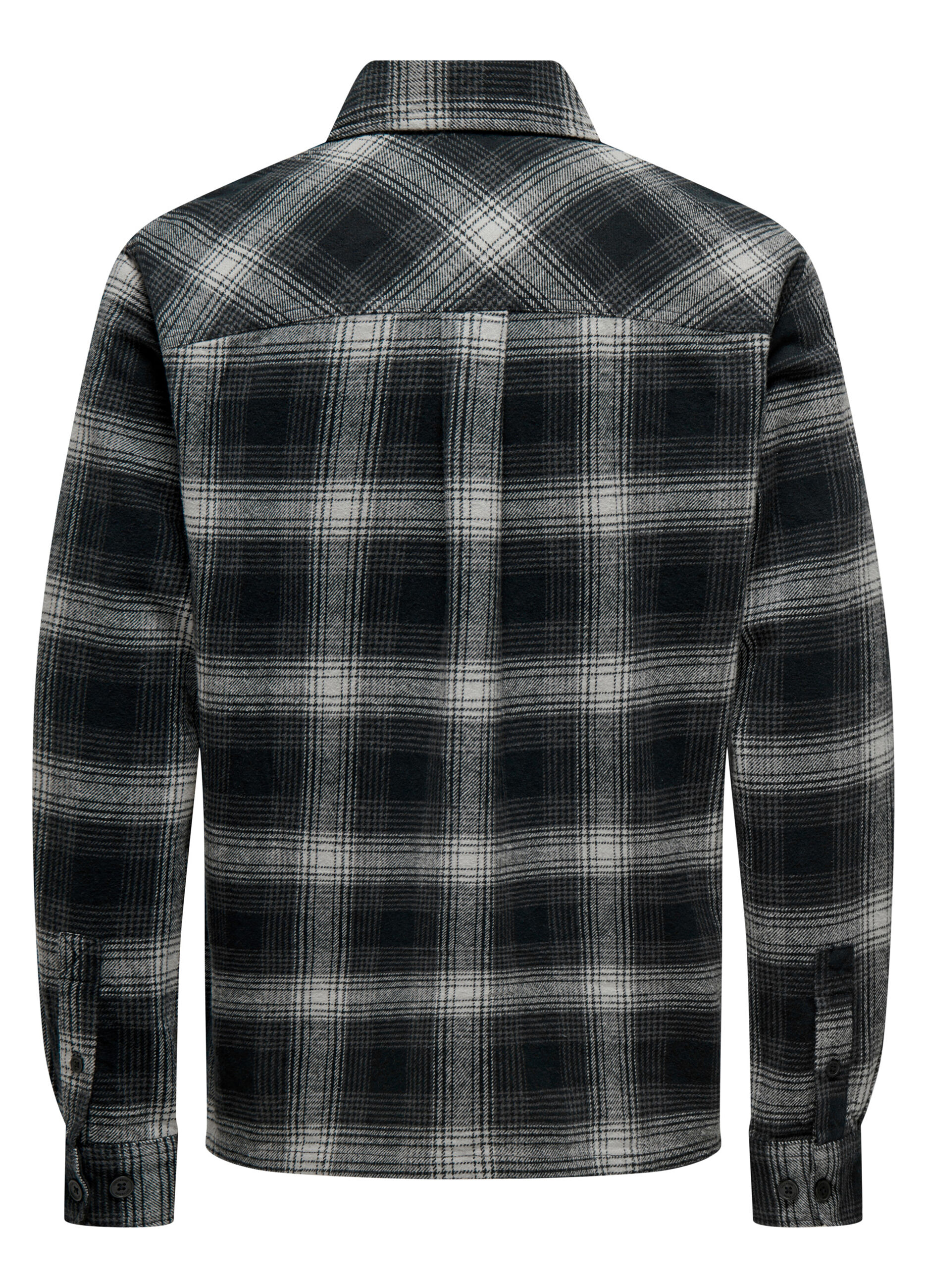 Giacca a camicia in flanella a quadri uomo_6