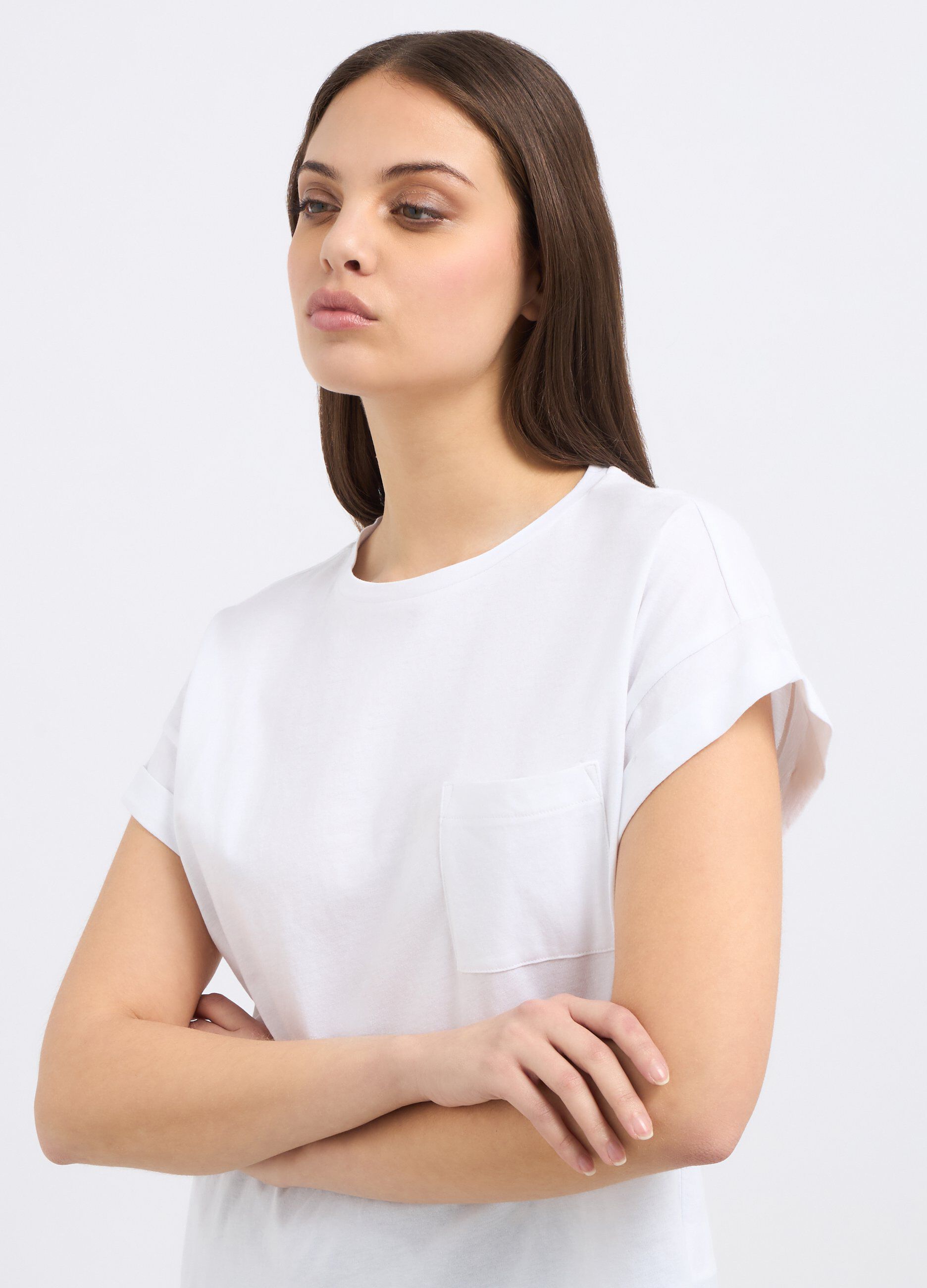 T-shirt in puro cotone donna_2