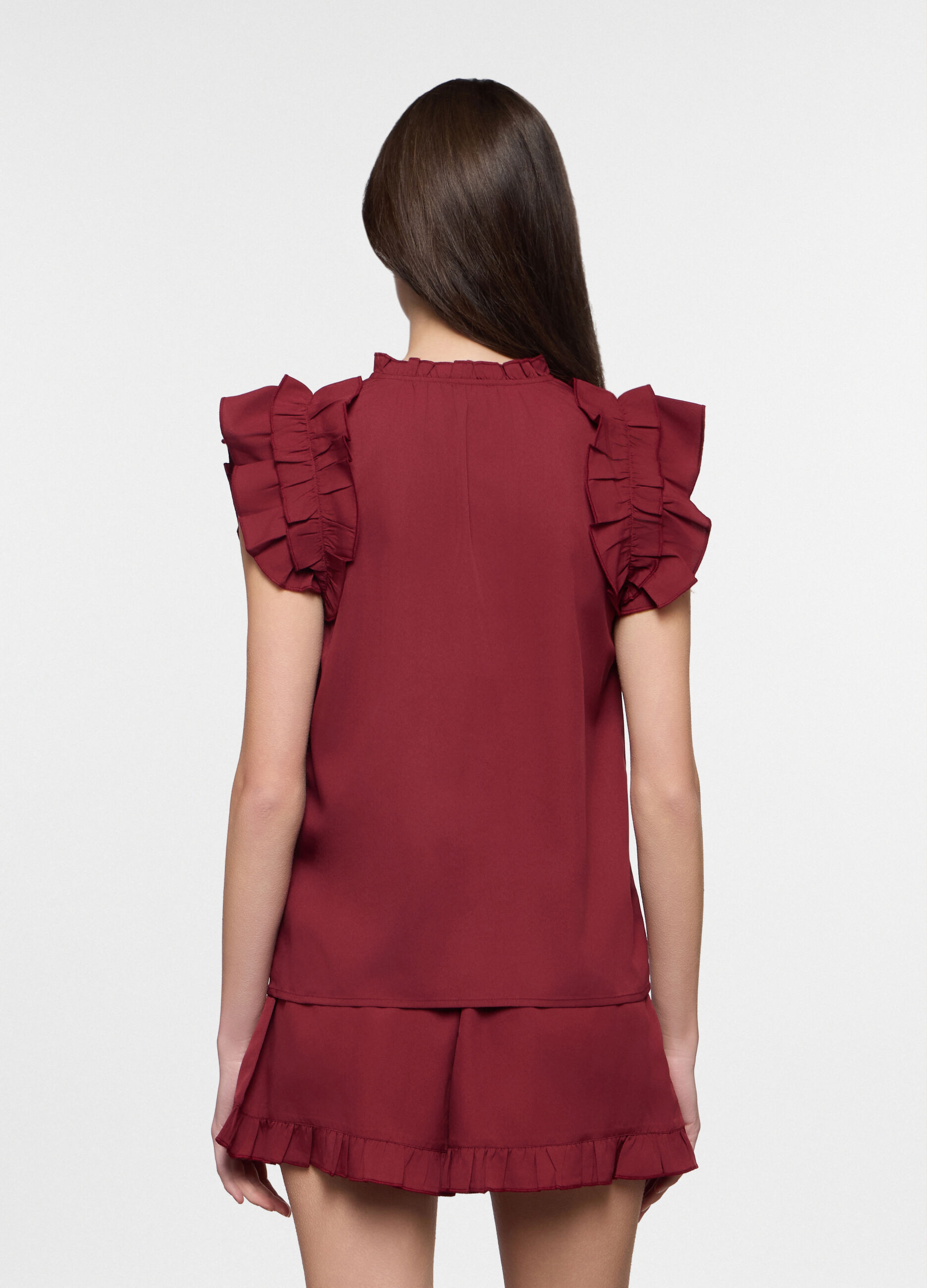 T-shirt in american cr&ecirc;pe donna_1