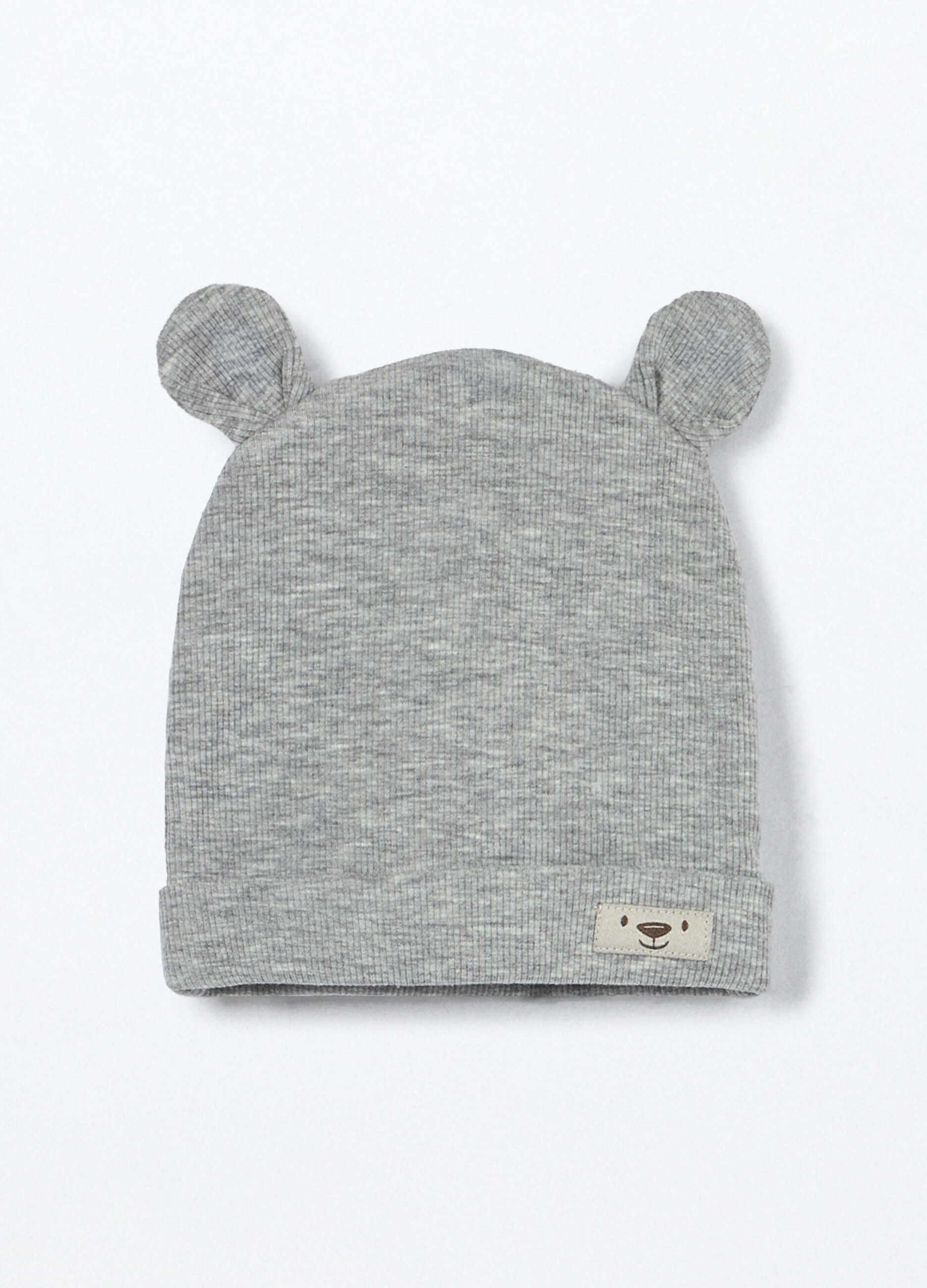 Berretto in costina misto cotone neonato_0